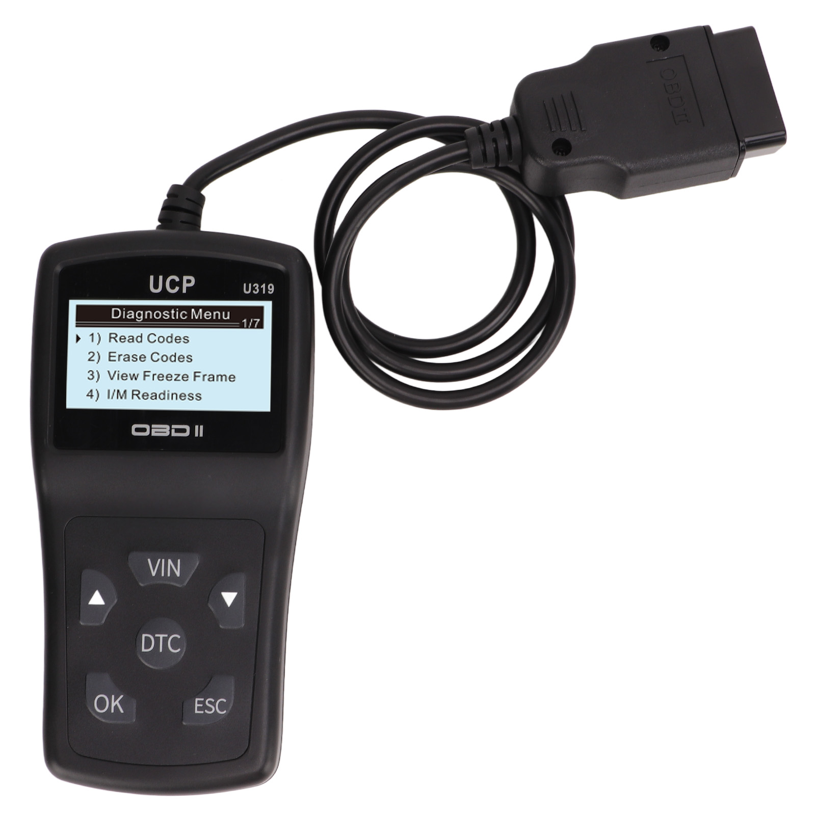 Toivize U319 Obd2-code-lesegerät, Multifunktionaler Kfz-scanner Mit Mehrsprachigem Lcd-bildschirm Und Fahrzeugdiagnose