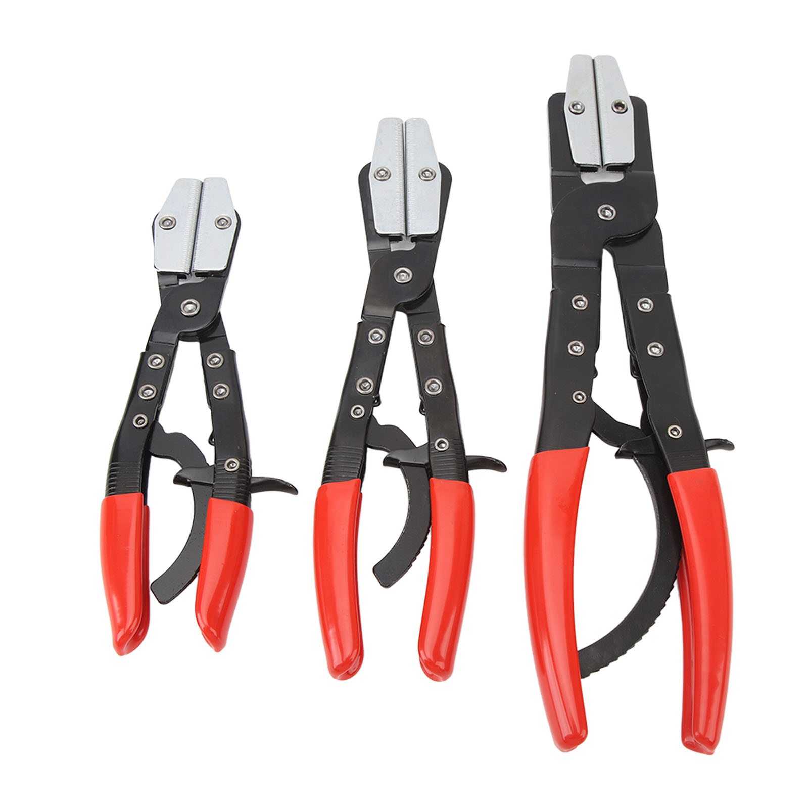 Toivize Schlauchschellenschlüssel-set, 3-teilig, Verstellbare Schellen 20-30 Cm, Robustes Metall, Rutschfeste Griffe Für Kfz-schläuche