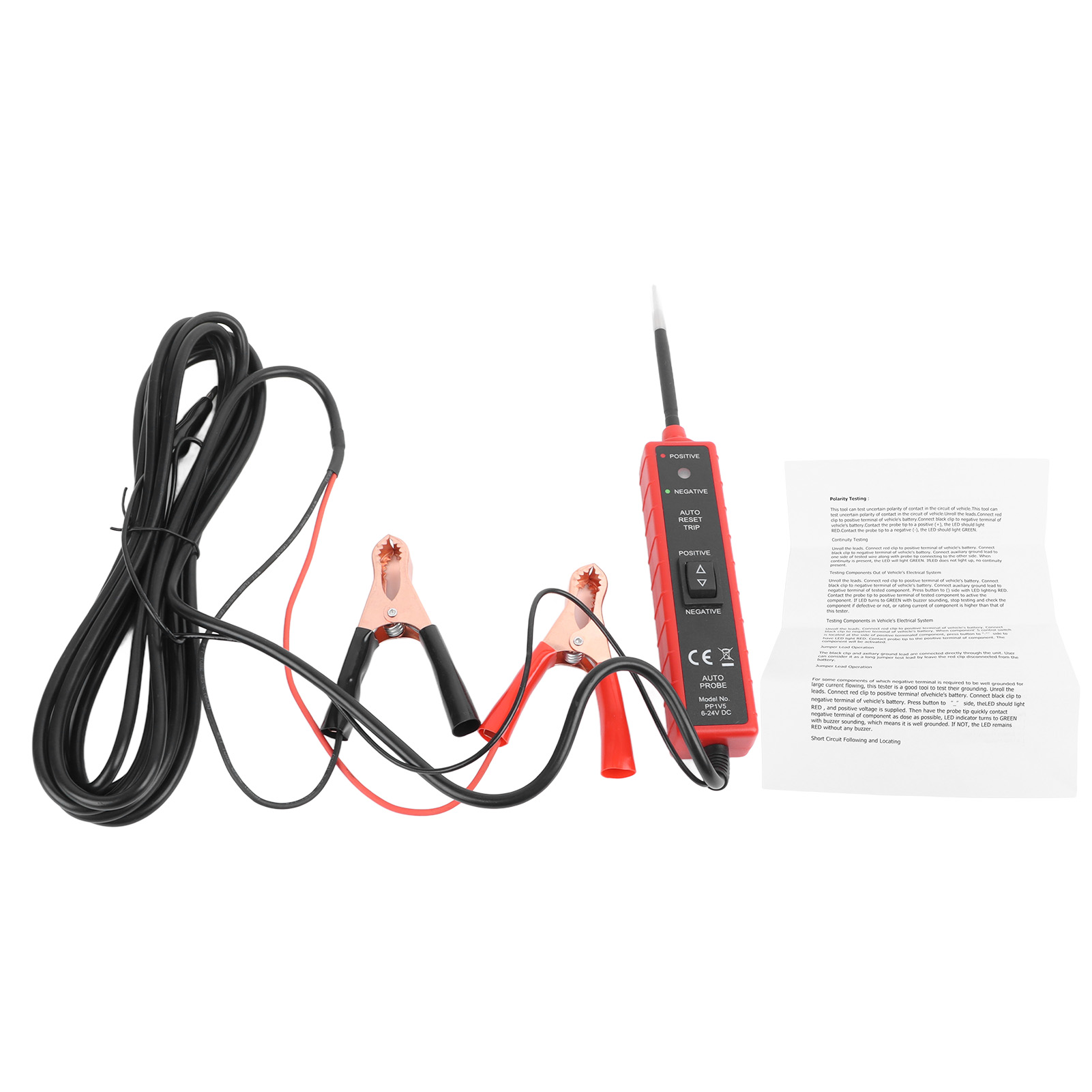 Em285 Stromkreisprüfer, 6–24 V Diagnosesonde, Led, Robust, Kompakt, Für Auto, Motorrad, Boot, Präzisionswerkzeug