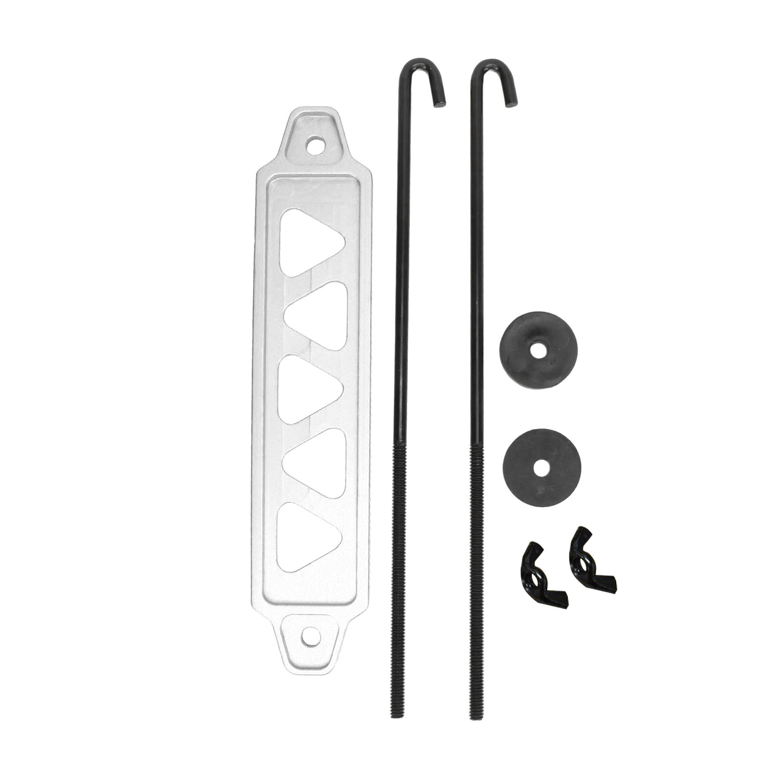 Toivize 25 Cm Aluminium-batteriehalter Mit J-schrauben, Robuste Befestigung Für 21-, 22f-, 24r- Und 27h-batterien, Universelles Komplettset