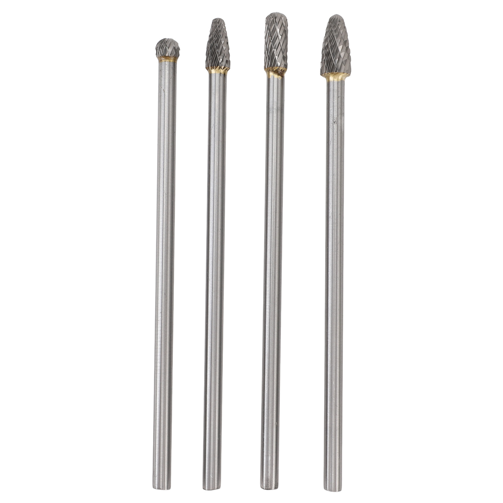 Satz Mit 4 Toivize 6 Mm Hartmetall-rotationsfräsern Mit Langen Doppelnuten Für Rotationswerkzeuge Und Kfz-reparaturen