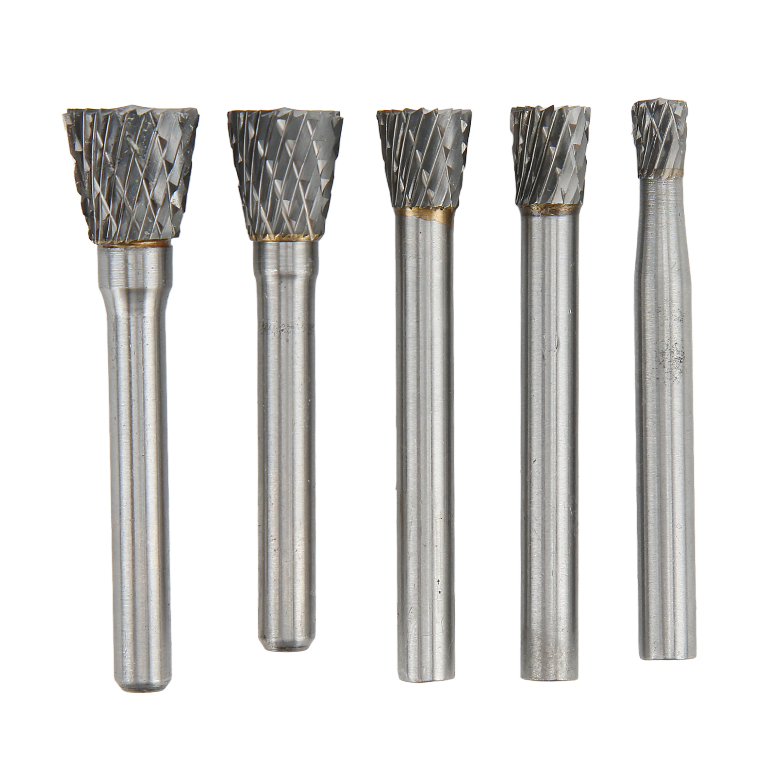 Toivize Nx M06 Hartmetall-fräsersatz, 5-teilig, 6 Mm Schaft, Doppelschneider, Zum Entgraten Und Feinbearbeiten Von Metallen