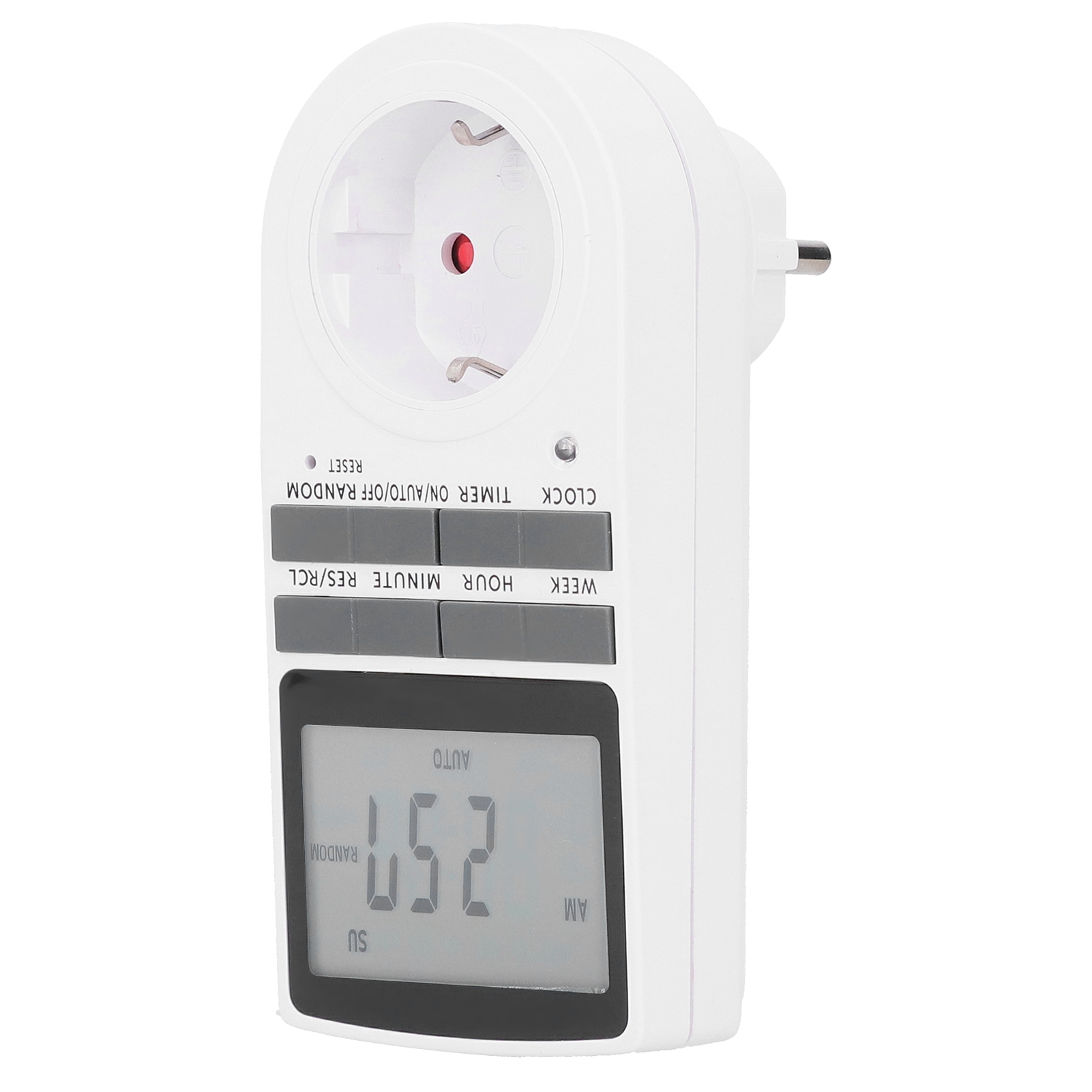 Elektronischer Zeitschaltuhrstecker Ts-839eu Mit Lcd-anzeige, 12/24-stunden-anzeige, Für Die Hausautomation, Abs, 240 V