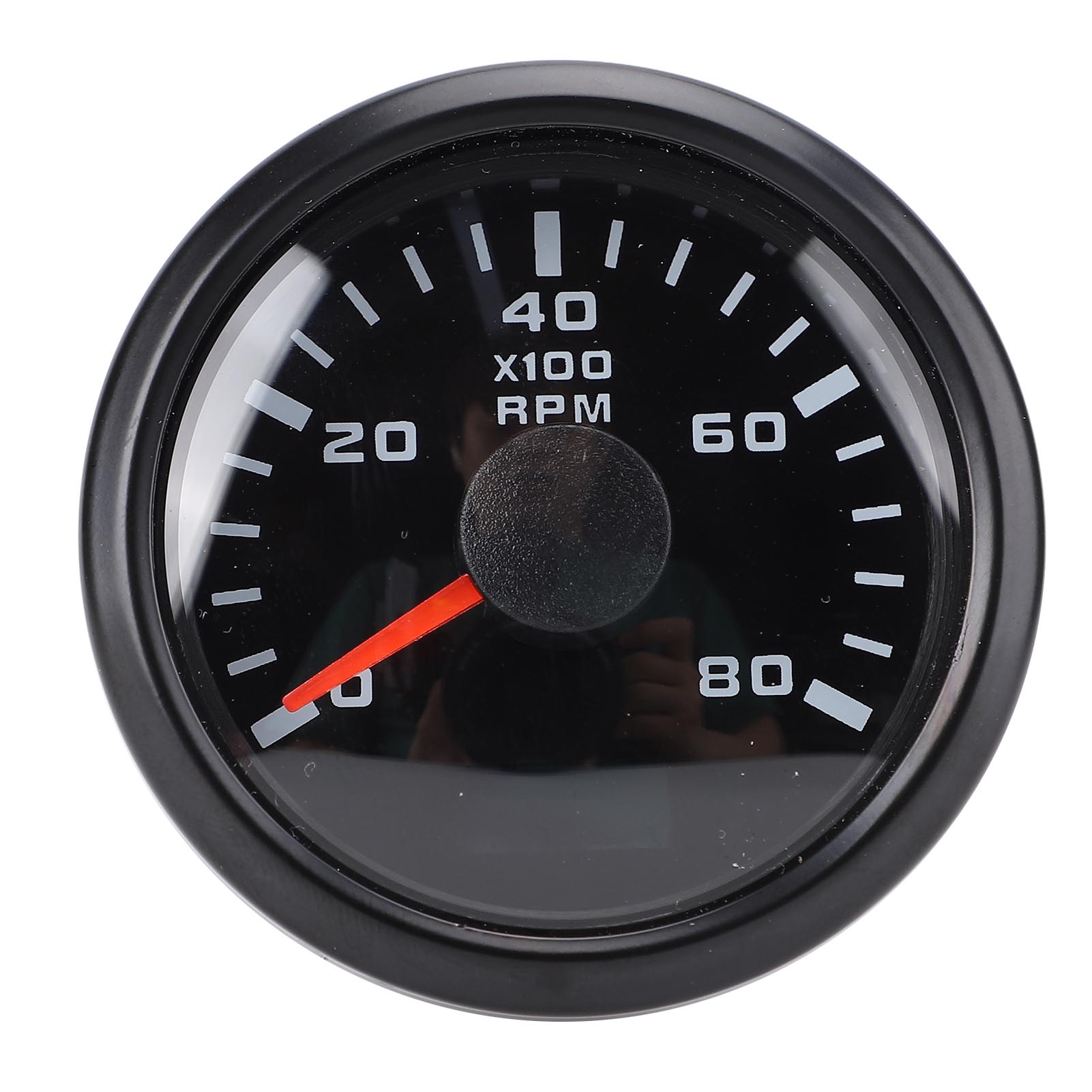 52-mm-drehzahlmesser Mit Betriebsstundenzähler, 0–8000 U/min, 7-farbige Led-hintergrundbeleuchtung, Robustes Metallgehäuse Für Auto, Lkw, Boot