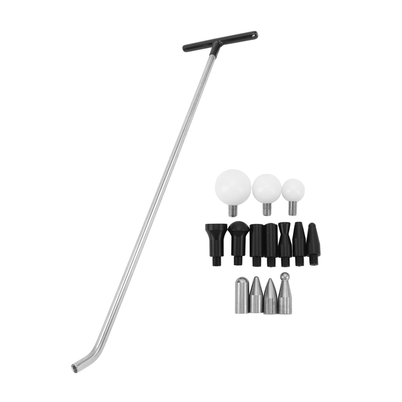 Lackschadenfreies Ausbeulset – 12-mm-edelstahlstab + 14 Spitzen – Reparatur Von Hagelschäden
