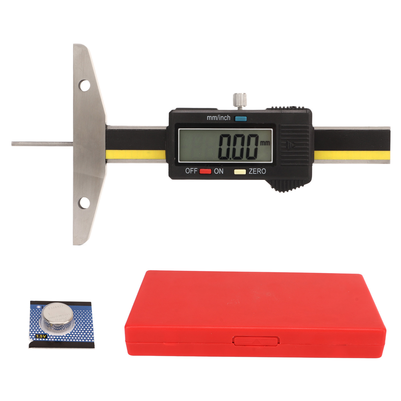 Toivize Lcd Digitaler Reifentiefenmesser 0-50 Mm Zoll/mm Umrechnung Abs-legierung Metall Für Auto Lkw Motorrad