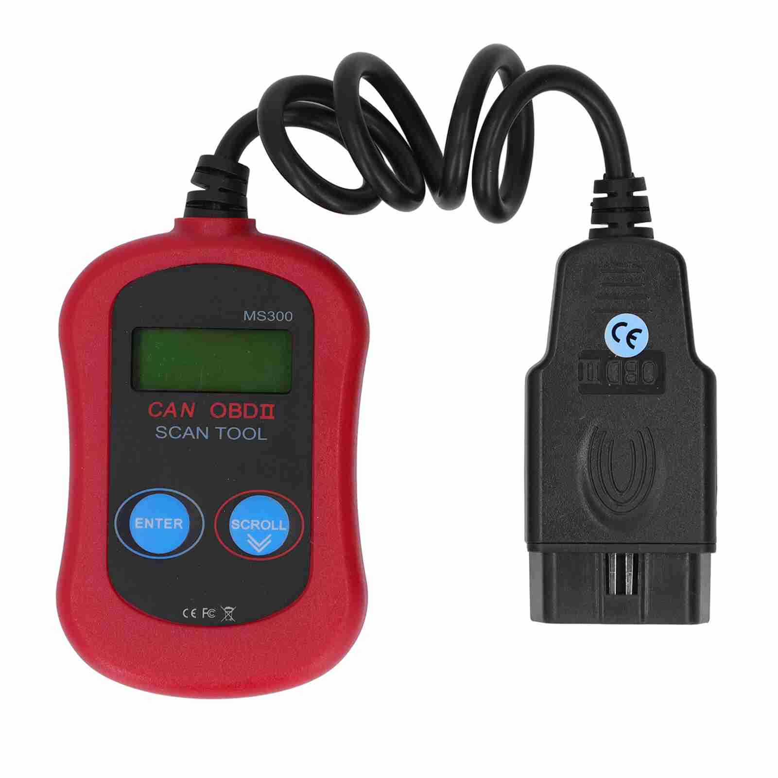 Toivize Ms300 Obd2-code-lesegerät, Can-kompatibel, Mehrsprachiges Display Mit Hintergrundbeleuchtung Für Die Diagnose Europäischer Fahrzeuge