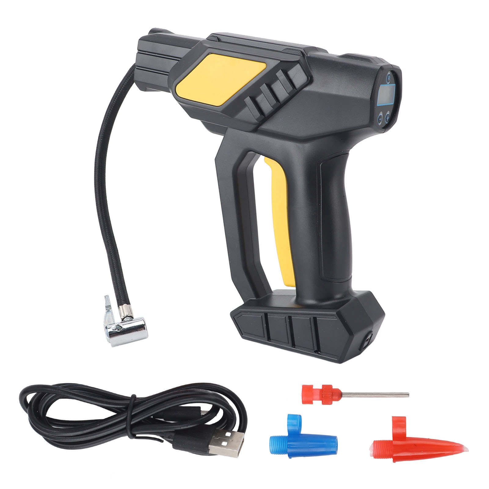Toivize Akku-luftkompressor 120w Pumpe Mit Gelbem Lcd-bildschirm