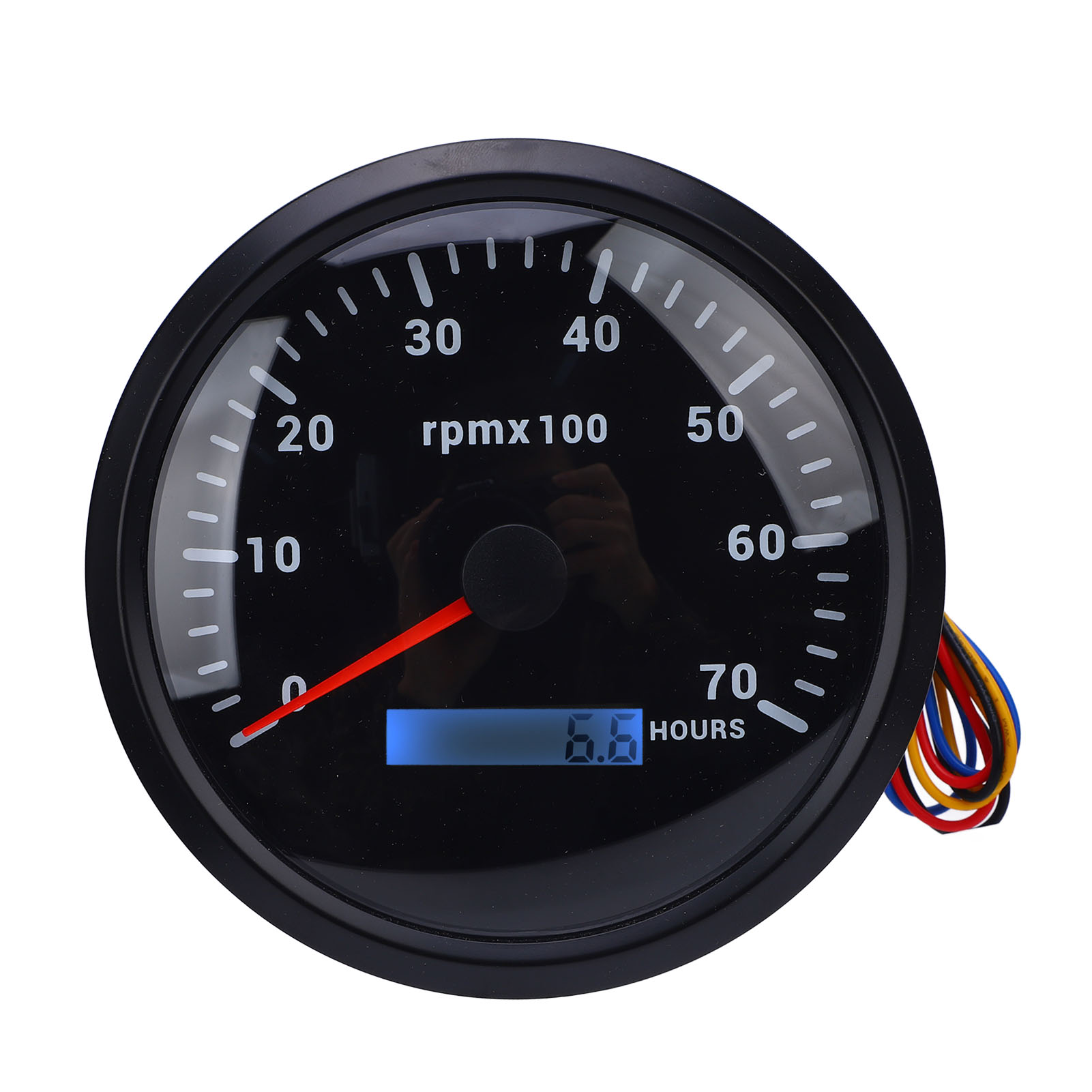 Toivize 110-mm-rgb-led-tachometer, 7 Farben, 9–32 V Dc, 7000 U/min, Für Auto, Boot, Wohnmobil, Schwerlastfahrzeuge
