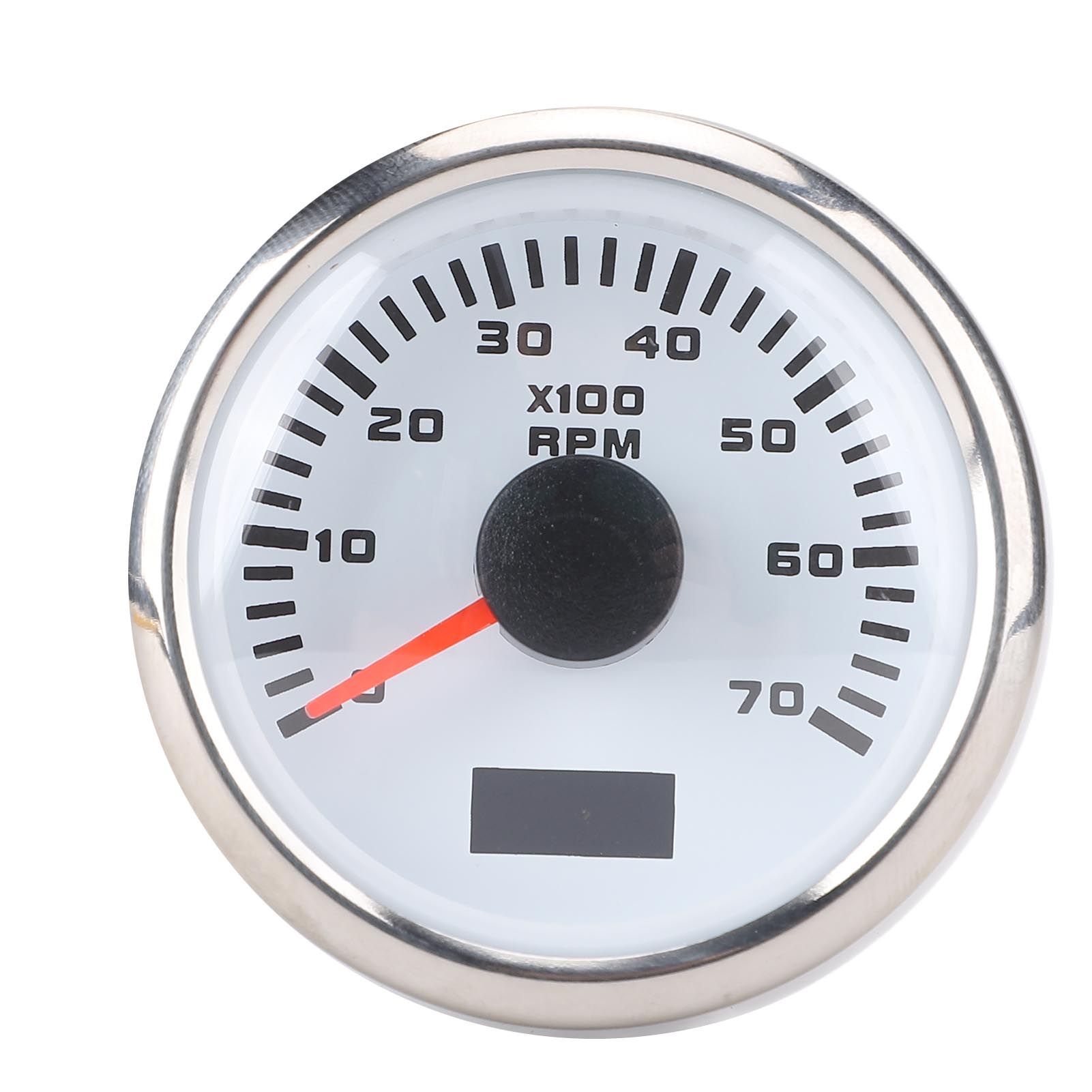 Toivize Cx6230 52-mm-drehzahlmesser Mit Betriebsstundenzähler, 7-farbiger Led-hintergrundbeleuchtung, 9–32 V Dc Für Lkw, Traktor, Boot