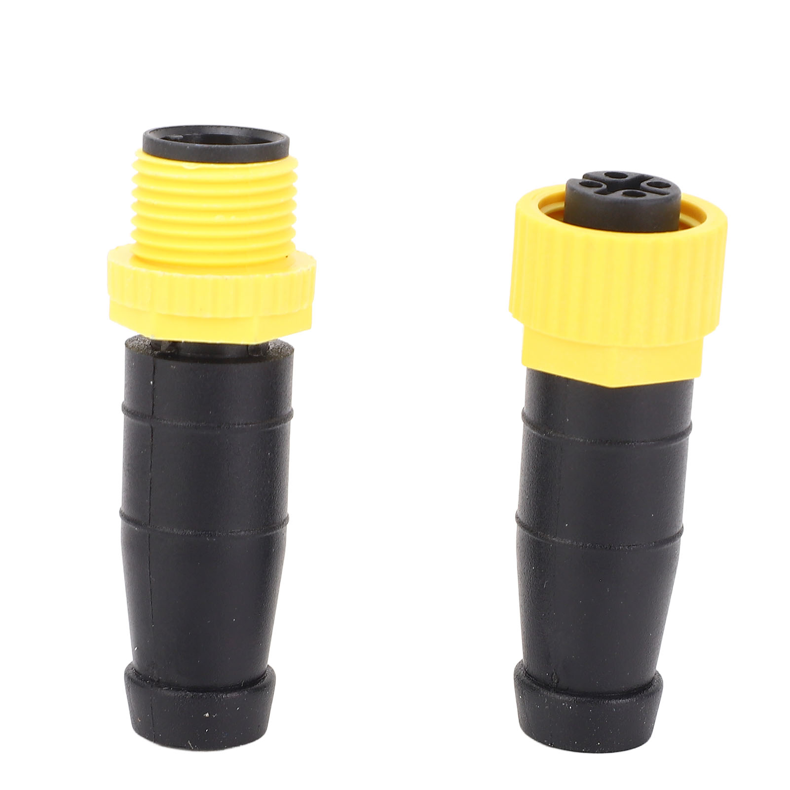 Nmea 2000 Anschlussset M12-5 Pin Typ A Gelb Abs Hitze-/kältebeständig 2er-pack Wasserdichte Stecker Und Buchsen