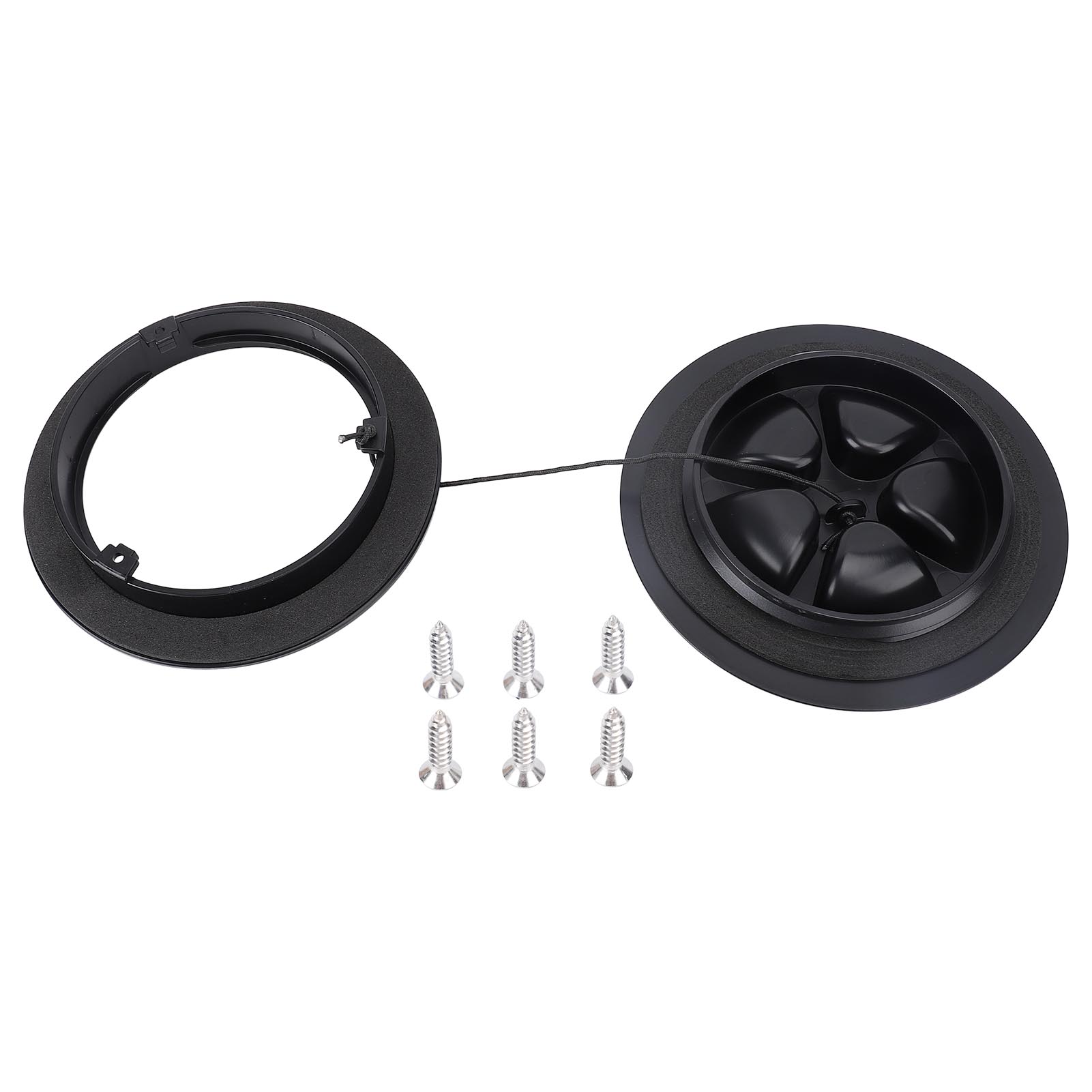 Abnehmbare, Runde Lukenabdeckung (10 Cm Durchmesser) Aus Schwarzem Abs-kunststoff, Wasserdicht Und Robust Für Boote, Yachten Und Kajaks, Einfache Montage