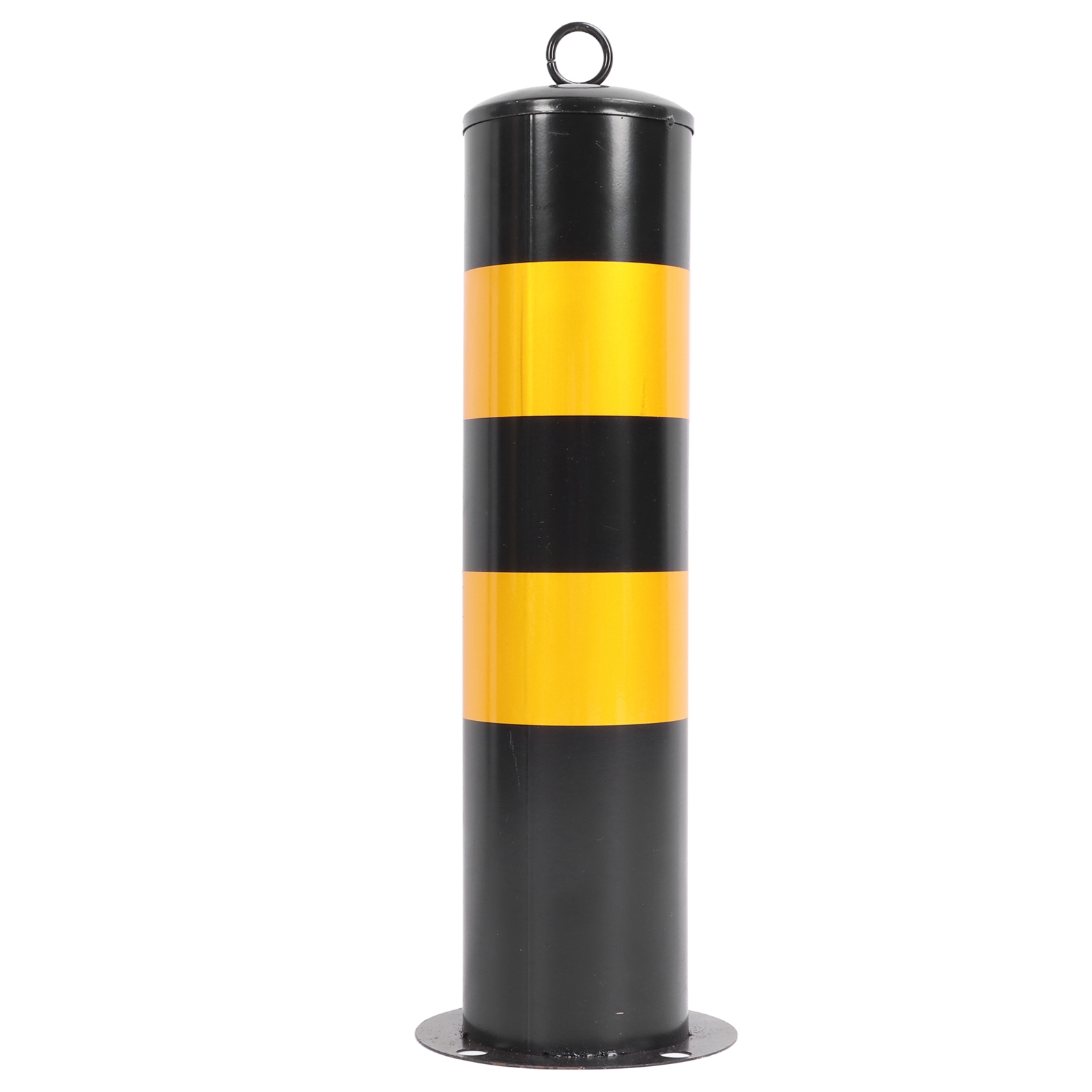 50 Cm Dicker Sicherheitspfosten Aus Kaltstahl Mit Stoßdämpfendem Reflektor Und Stabilem 160-mm-sockel Zur Abgrenzung Von Baustellen Und Parkplätzen