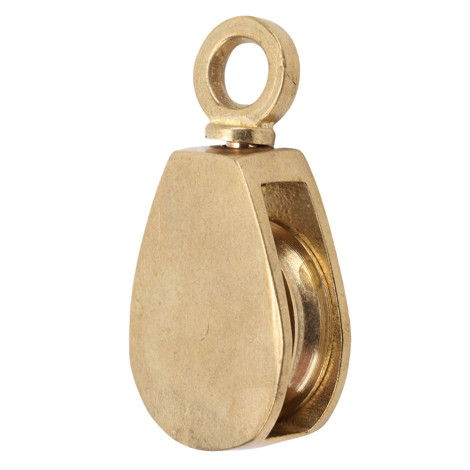 Mpa371587 Flaggenrolle Aus Massivem Messing, 38 Mm Durchmesser, 360° Drehbar, Für Seile Bis 13 Mm Durchmesser, Ideal Für Boote Und Yachten, Elegante Ausführung