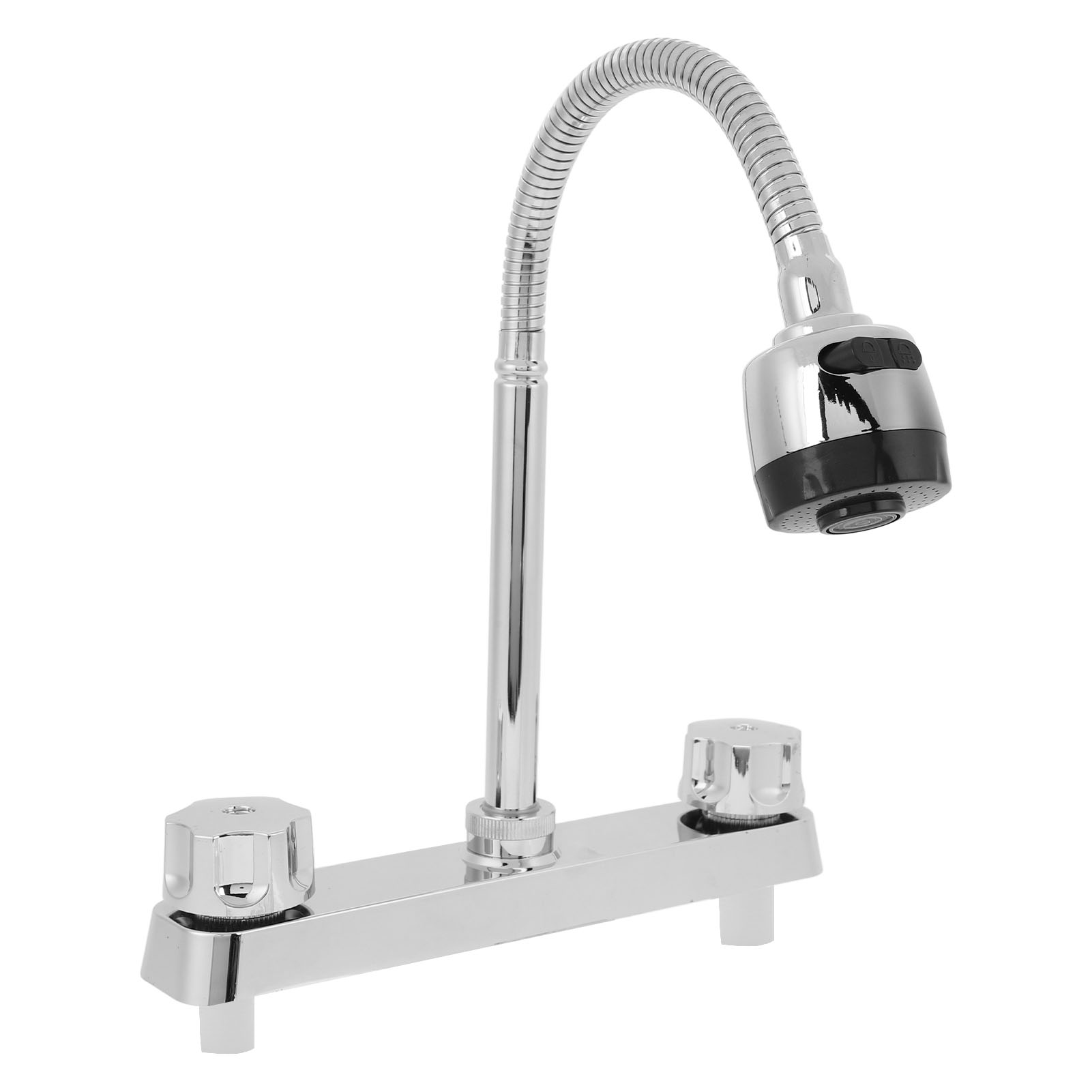 Toivize Edelstahl-küchenarmatur Für Wohnmobile, 360° Flexibler Auslauf Mit Doppelstrahl, 20 Cm Höhe, 20 Cm Mittenabstand, 1/2"-anschluss