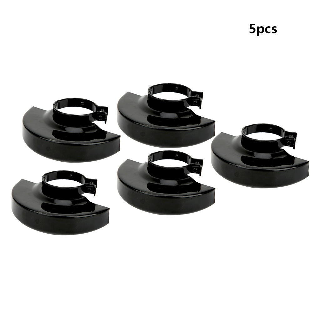 5-teiliges Set Aus Schwarzen Eisenscheibenschutzhauben, 100 Mm, Modell 9523, Für Hochleistungs-winkelschleifer