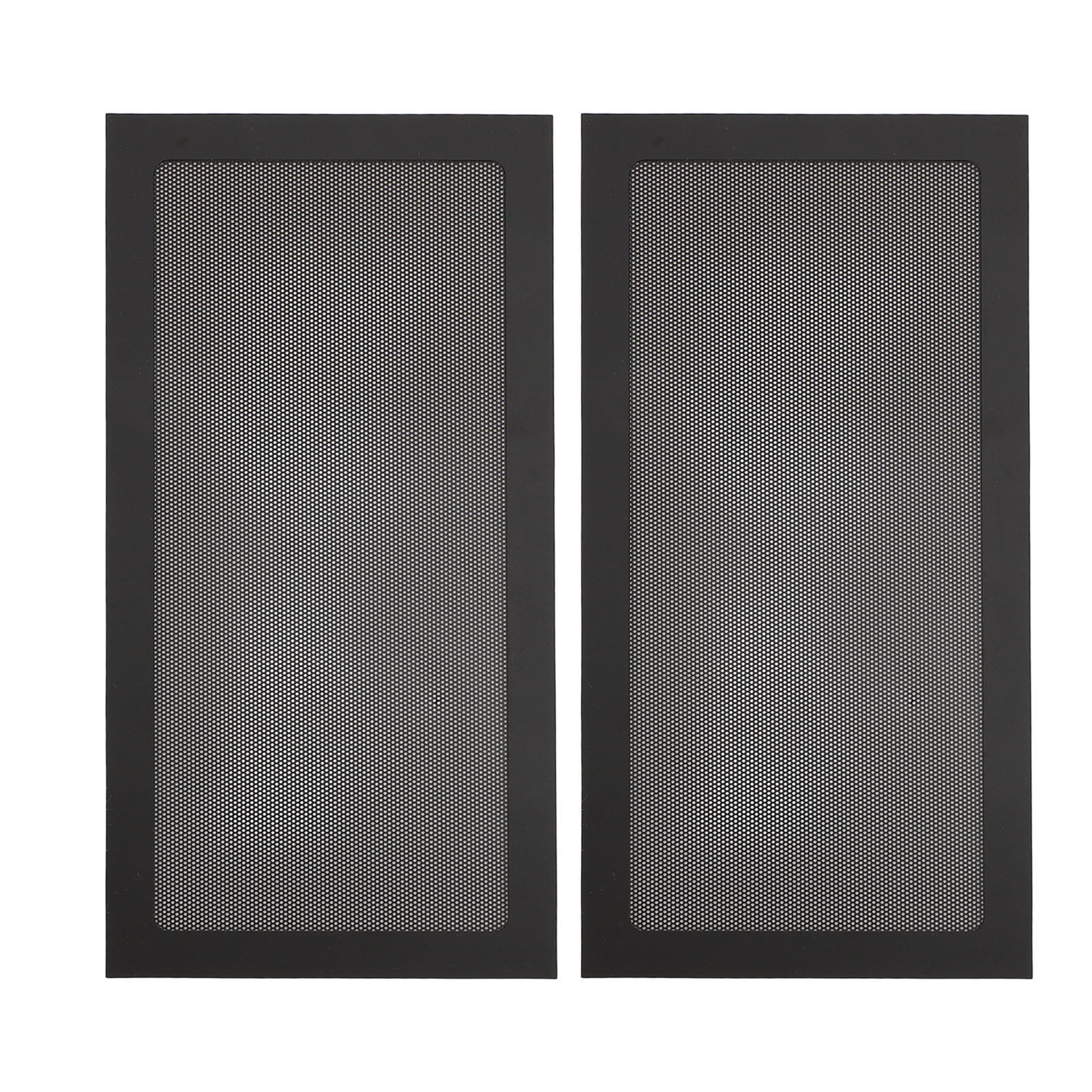 2er-pack Toivize Schwarze Pvc-magnet-staubfilter 140x280mm Für Pc-belüftung