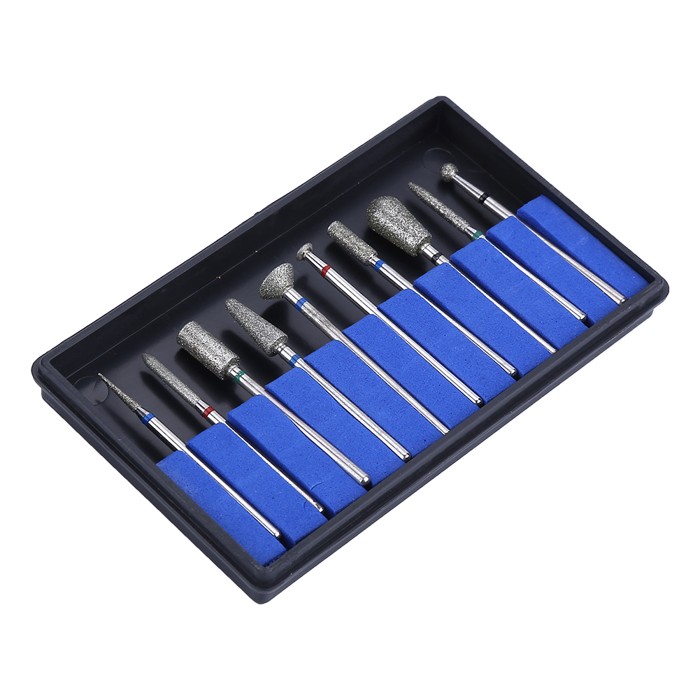 Set Mit 10 Zahnärztlichen Bohrern Typ D Aus Natürlichem Schmirgel, 2,35 Mm Durchmesser, Zum Präzisen Schleifen Und Polieren