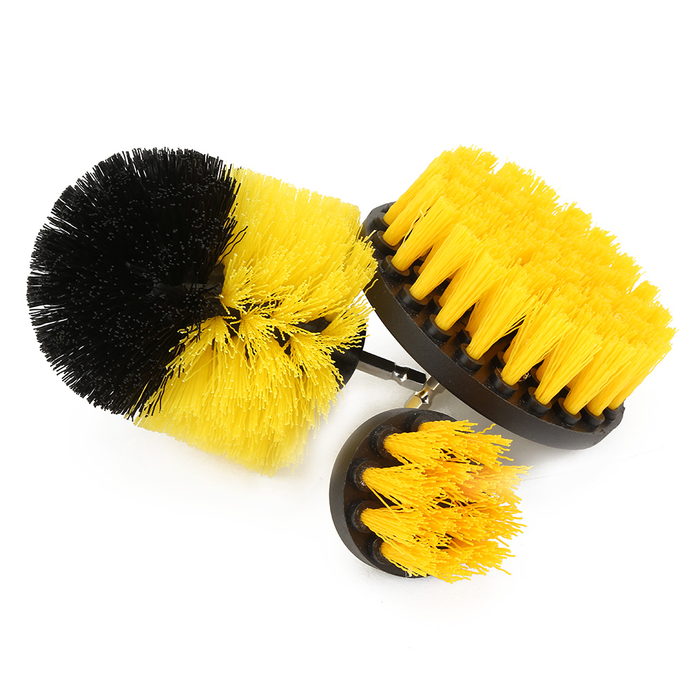Toivize Bohrmaschinen-reinigungsbürste – 3er-pack (2", 3,5", 4") – Strapazierfähiges Nylon, 6,35 Mm Sechskantschaft