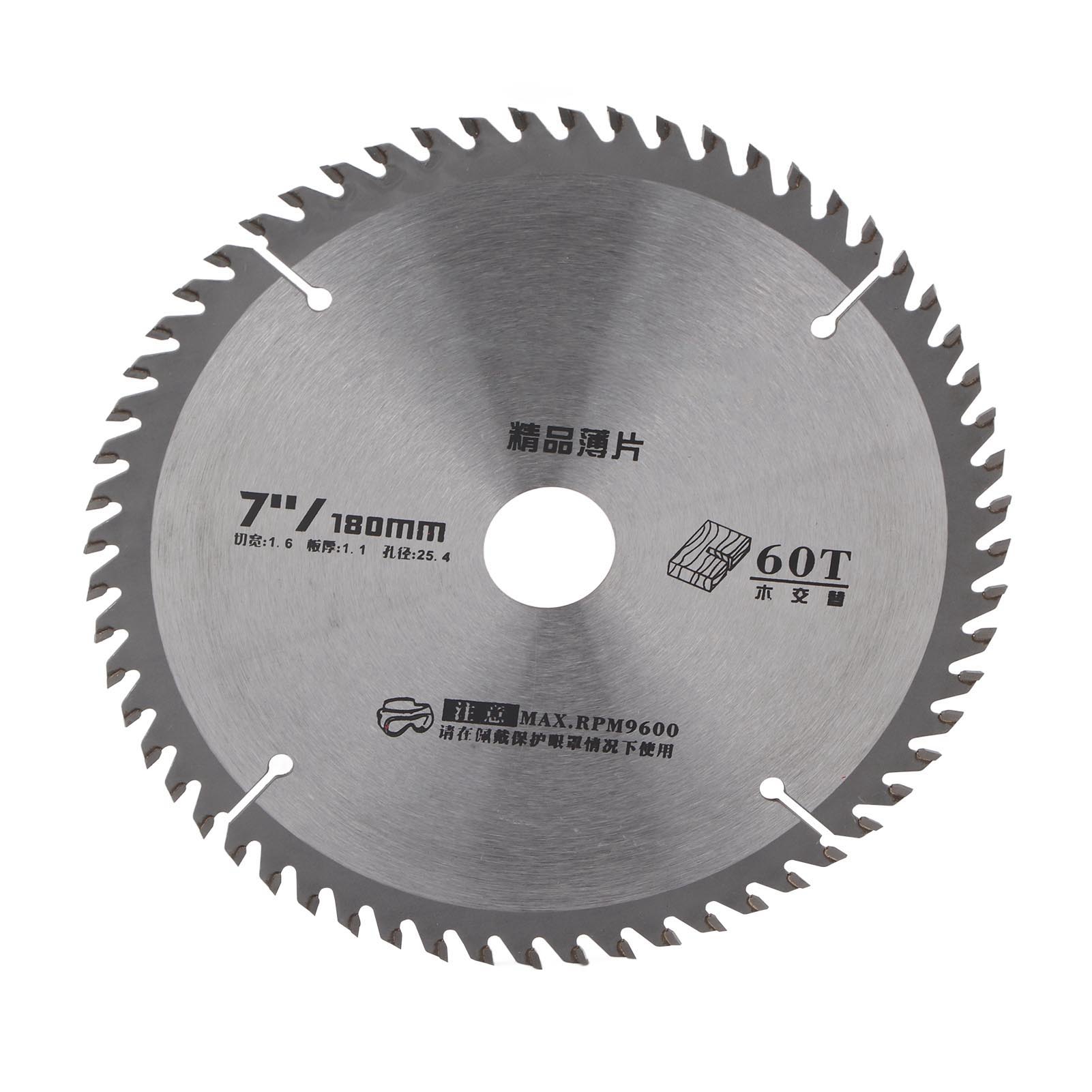 Toivize 18 Cm 60-zahn-kreissägeblatt, Hochgeschwindigkeitsstahl (hss), Sauberer Schnitt, Holz, Pvc