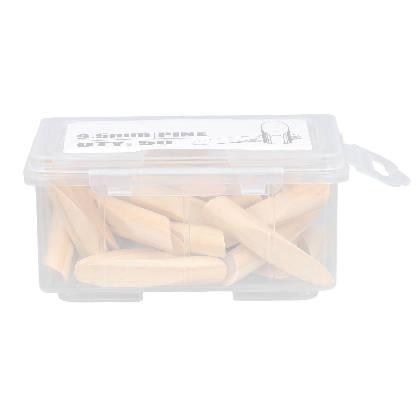 Dübel Für Schräge Löcher – Standard – 9,5 Mm – Massives Kiefernholz Natur, 50er-packung Für Unsichtbare Und Professionelle Holzbearbeitung