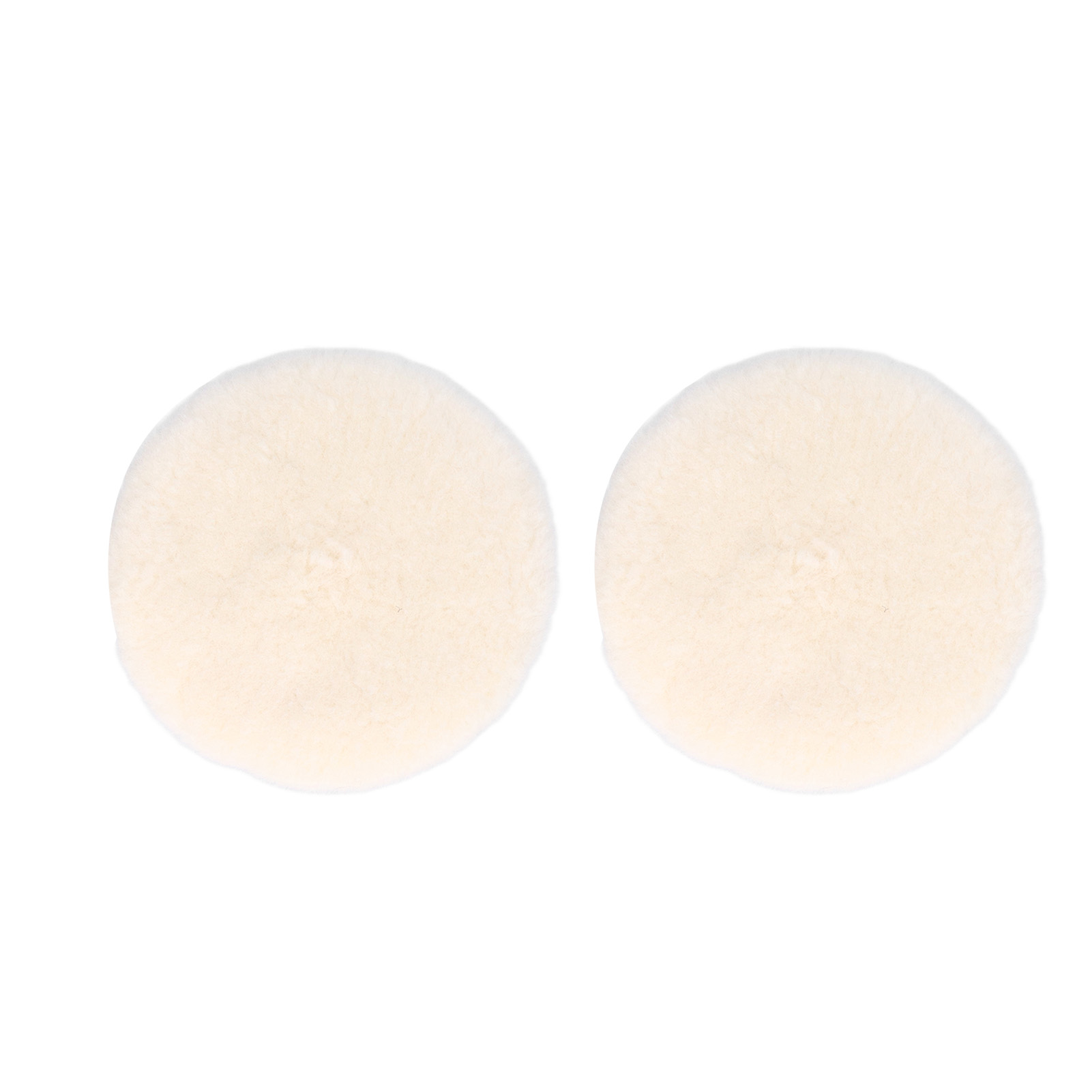 2 X 125 Mm Selbstklebende, Wiederverwendbare Polierscheiben Aus Naturwolle Für Die Autopolitur Auf Hochglanz.
