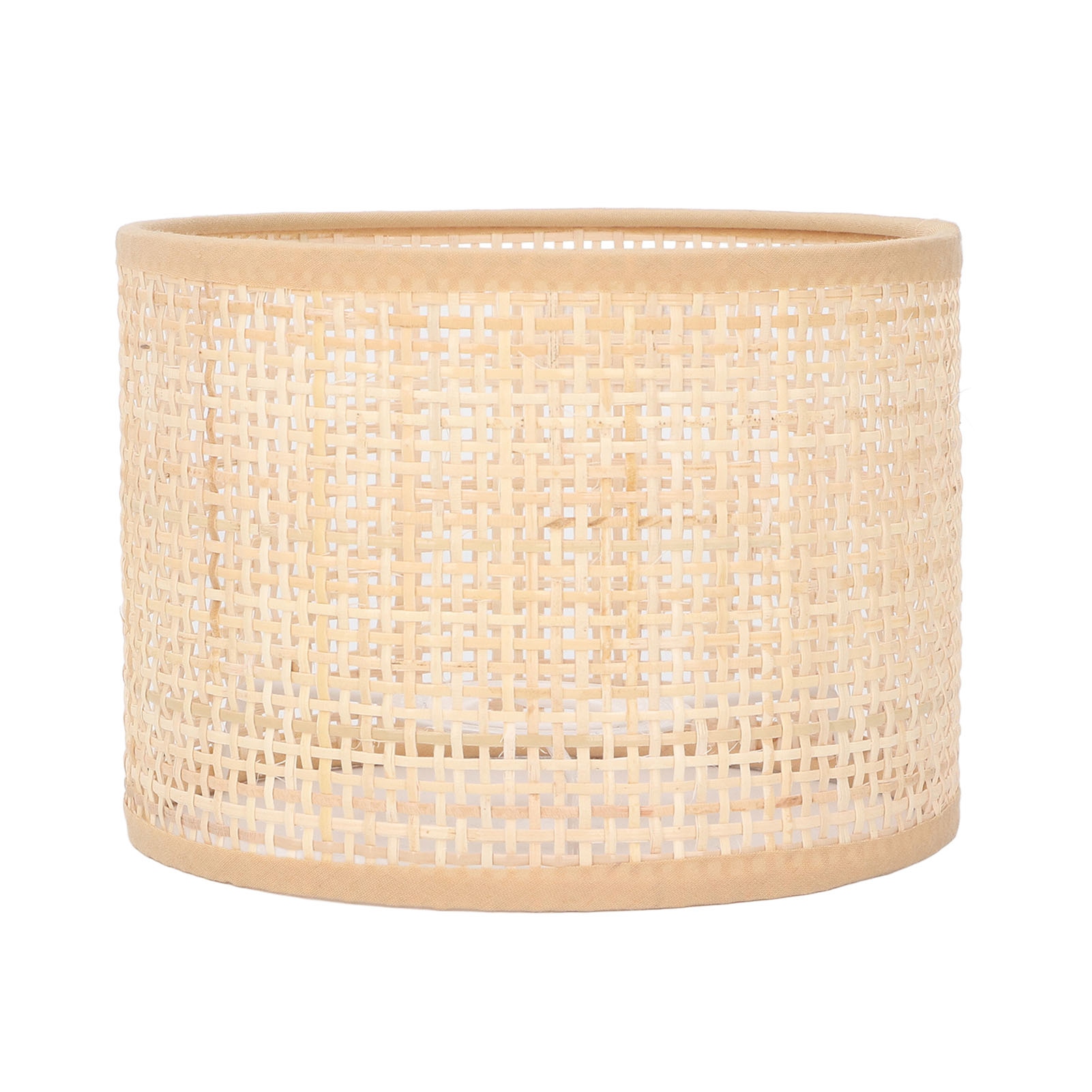 Handgefertigter Lampenschirm Aus Natürlichem Rattan Im Vintage-stil, 16x12cm, E27/e14 Fassung, Für Eine Tisch- Oder Pendelleuchte Im Bohème-chic-design.