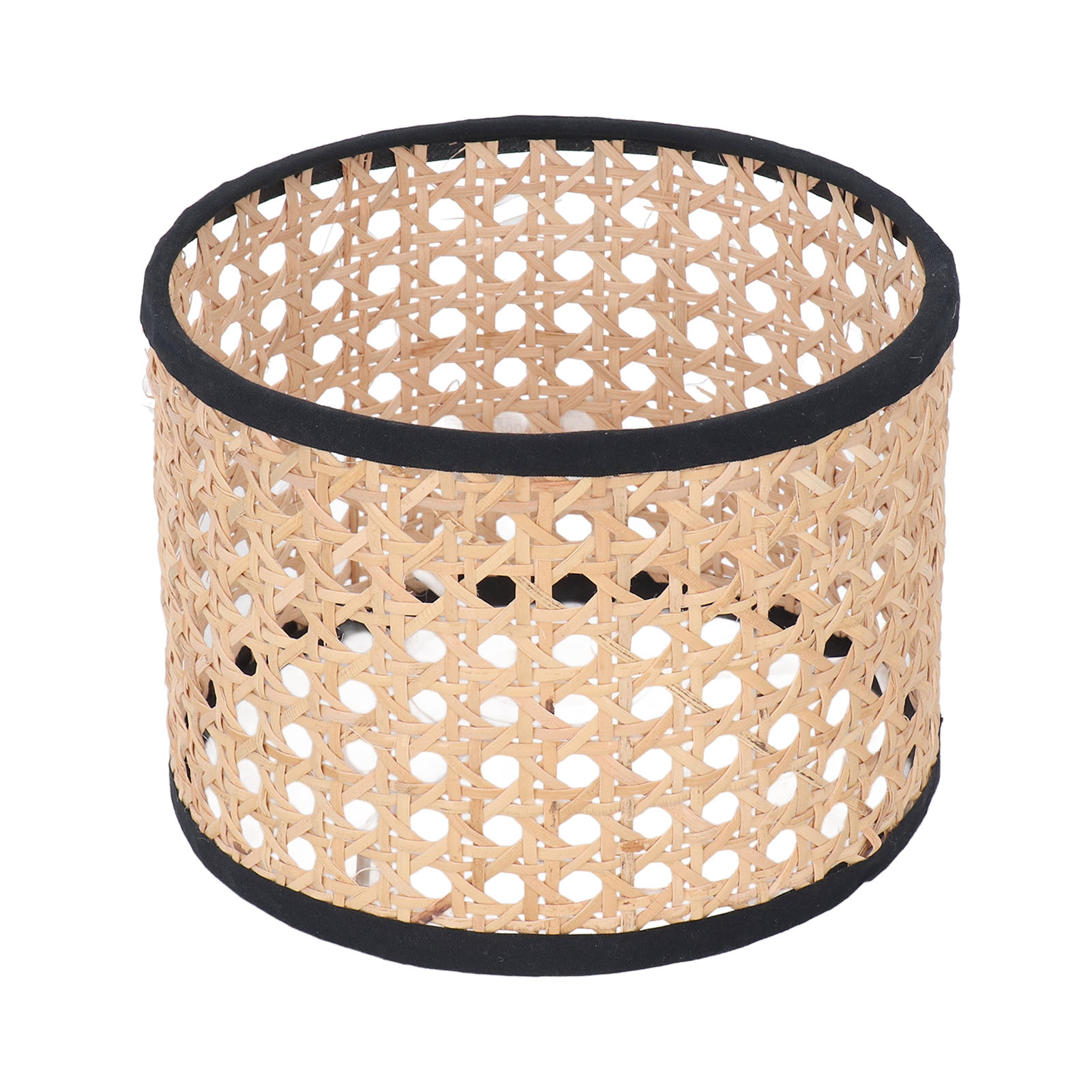 Handgefertigter, Sechseckiger Lampenschirm Aus Natürlichem Rattan (16 X 12 Cm) Für E14/e27-fassung, Pendelleuchte, Warme Inneneinrichtung