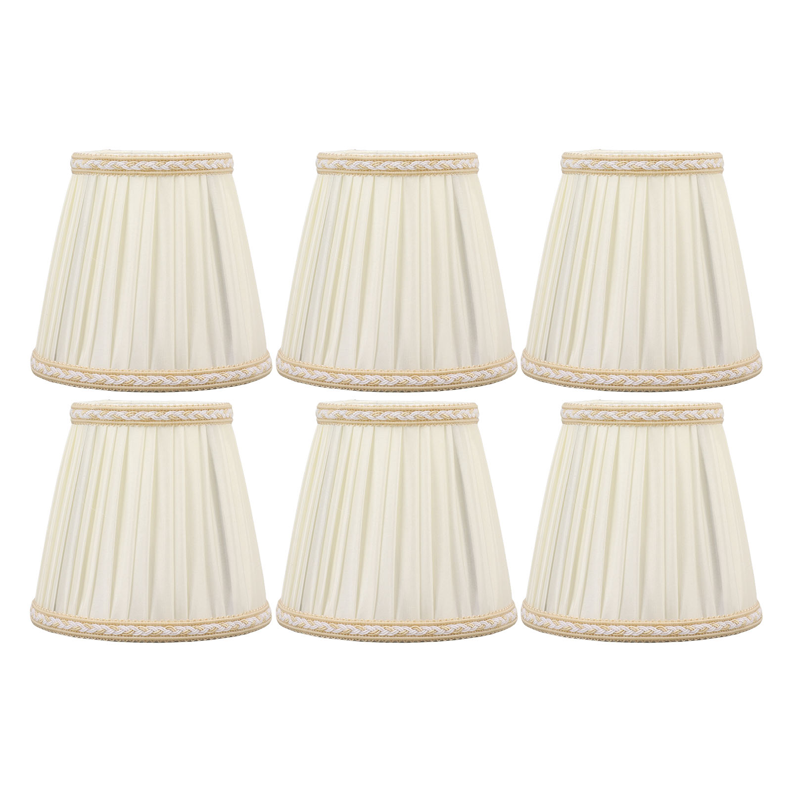 6er-set Moderne Stofflampenschirme E14 (9 X 14 X 13 Cm), Strapazierfähig, Für Wand-, Nachttisch- Und Pendelleuchten, Schlichtes Und Elegantes Design, Für Den Innenbereich