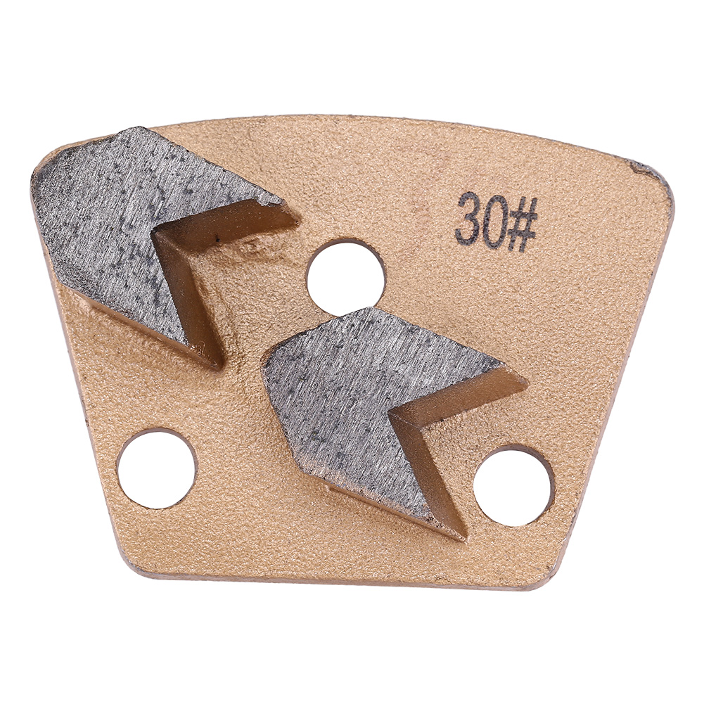 Trapezförmige Diamanttrennscheibe, Körnung 30, Für Beton, 7,5 X 5,5 Cm, 3 Löcher, 2 Pfeilförmige Zähne, Magnetische Schnellbefestigung