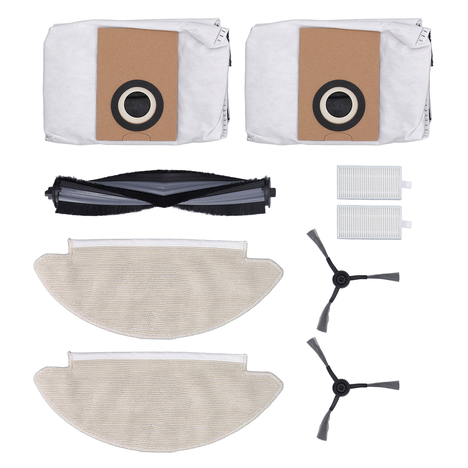 Viomi Alpha 2 Pro Zubehörset Für Saugroboter Mit Zentralbürste, Seitenbürsten, Hepa-filtern, Tüchern Und Beuteln