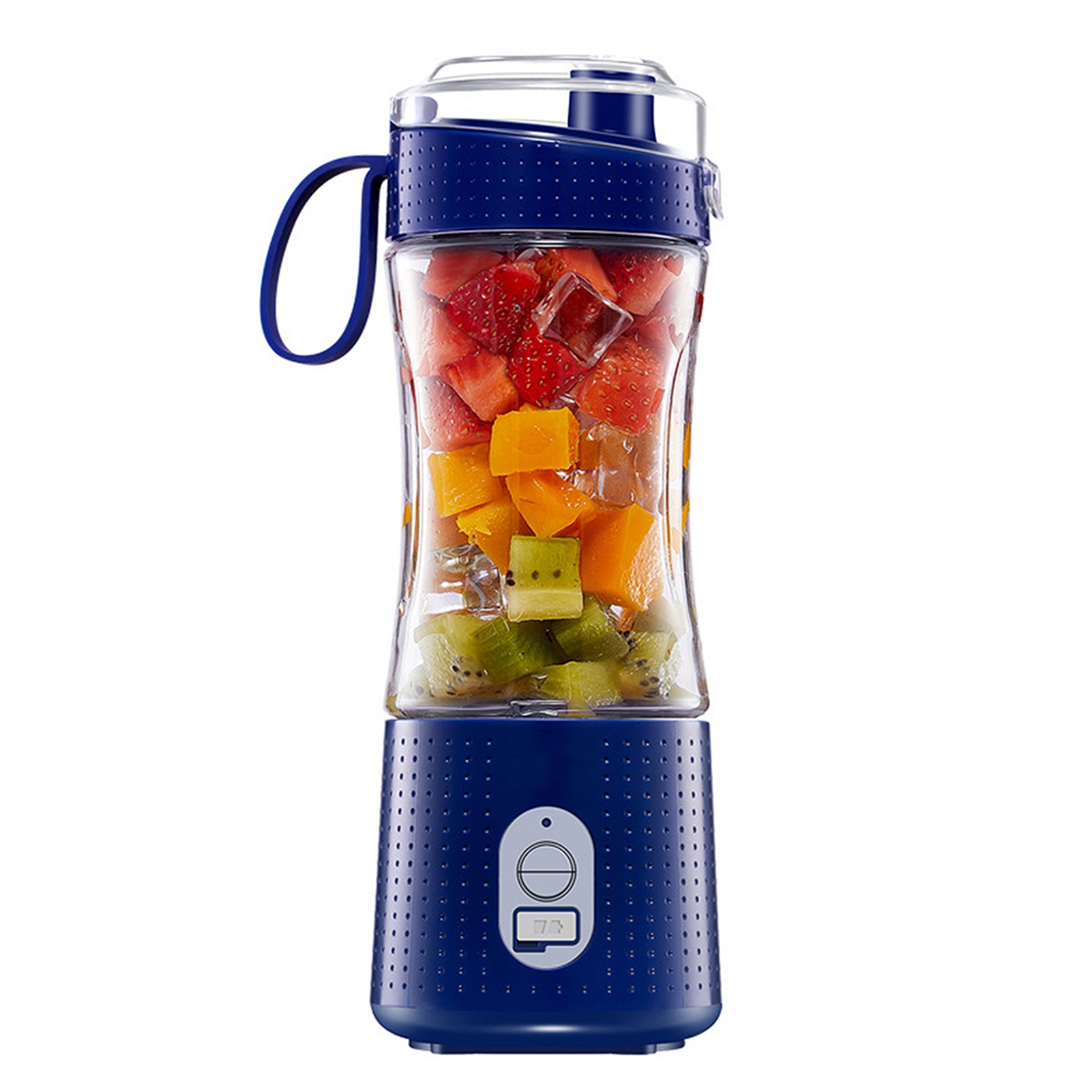 Tragbarer, Wiederaufladbarer Standmixer (380 Ml, 4000 Mah) Für Smoothies Und Säfte, Mit 6 Edelstahlklingen, Bpa-frei, Usb-betrieben, Kompakt Für Sport, Reisen Und Büro