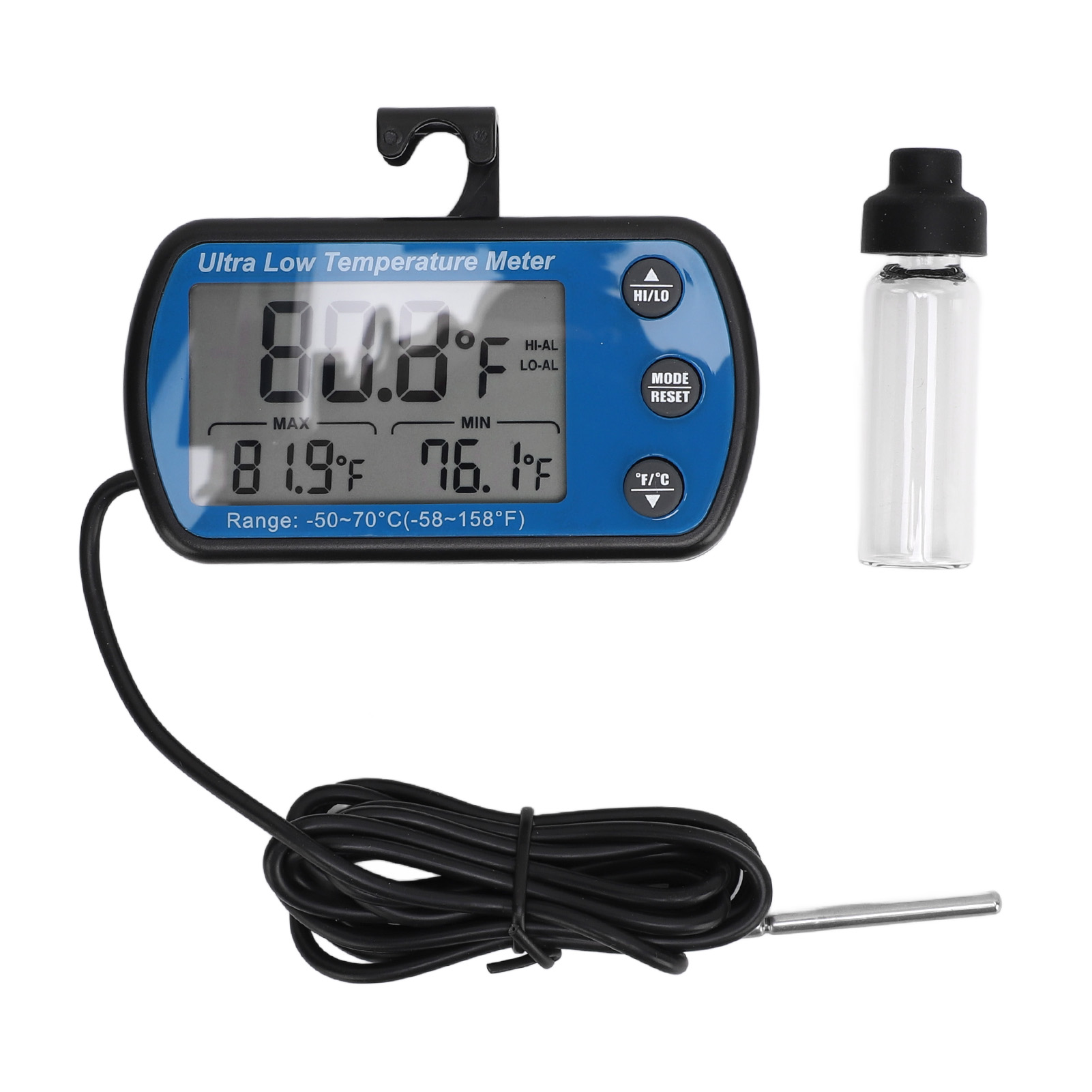 Digitales Kühl-/gefrierschrankthermometer Von Toivize (-50 Bis 70 °c) Mit Alarm Und Magnetischem Lcd-display