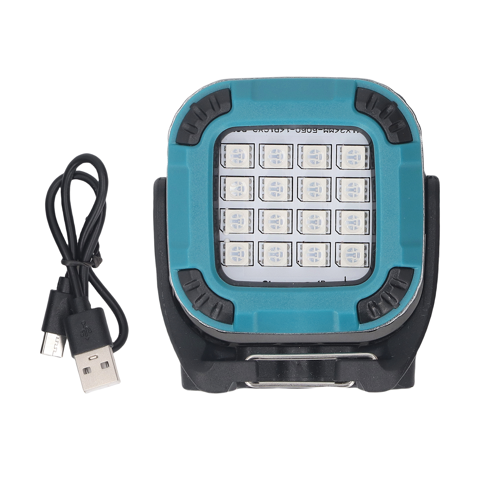 Toivize Cob-led-arbeitsleuchte, Usb-aufladbar, Magnetisch, 1200 Mah, 8 Farbmodi, 360°-drehung, Faltbar, Blau