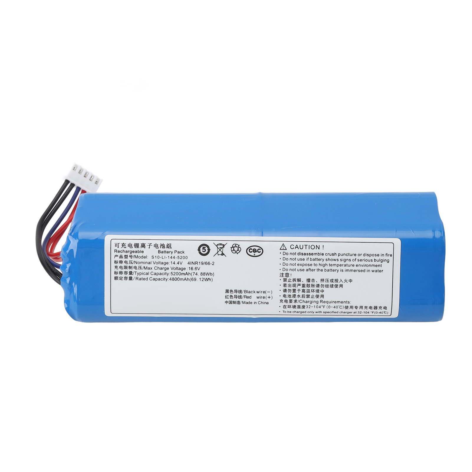 Akku Für Ecovacs Deebot T5 T8 T9 T10 X1 Saugroboter, 4800 Mah Hochleistungs-li-po-akku, Wiederaufladbar