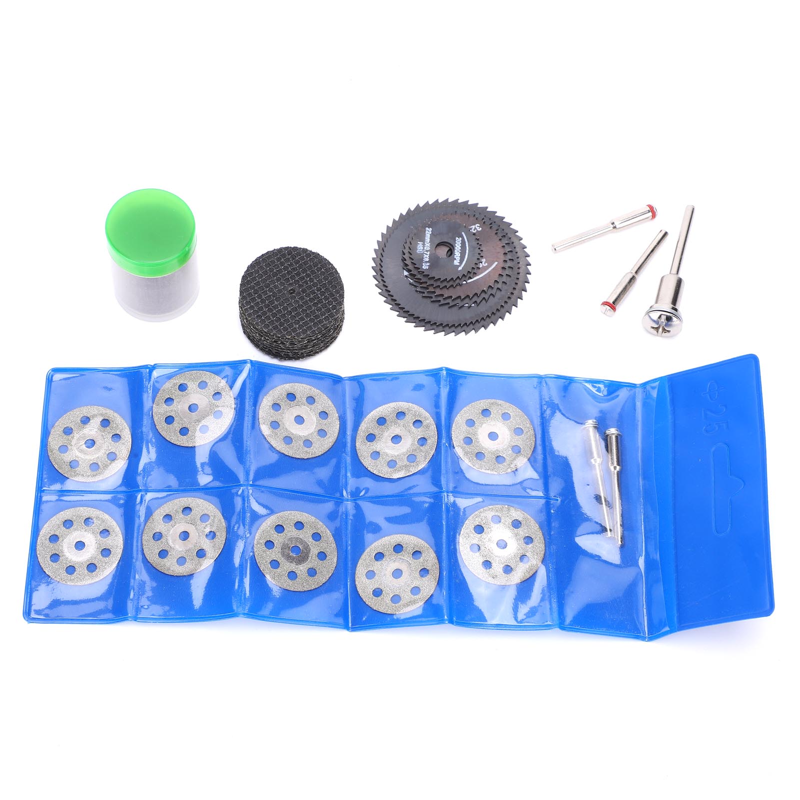 67-teiliges Set Rotierender Schleifscheiben – Hss, Harz, Gewebe – Ø 22–50 Mm – Trennen, Schleifen, Polieren Von Metallen, Keramik Und Glas