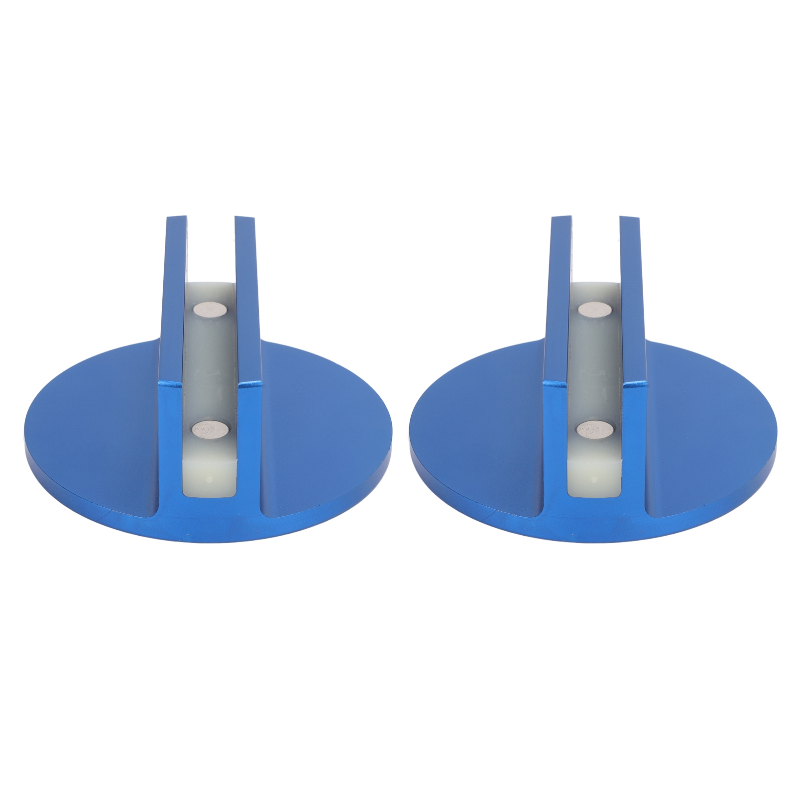 Toivize Universal 3-zoll-magnet-wagenheberadapter Aus Blauem 6061-aluminium (2er-pack) Für Fahrzeugschweißschienen