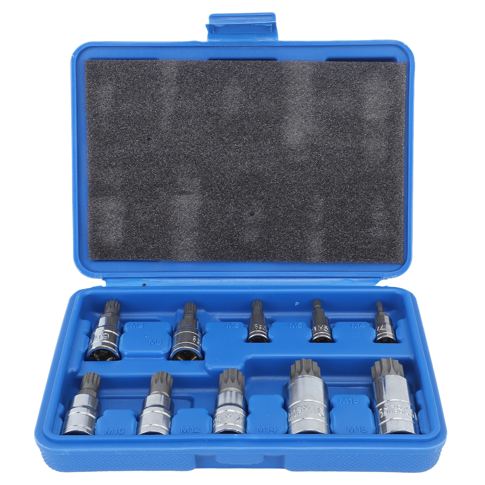 10-teiliges Schraubendreher-bit-set, Chrom-molybdän-stahl, M4 Bis M18, Kompatibel Mit 1/4", 3/8" Und 1/2"-schraubenschlüsseln Für Auto- Und Motorradreparaturen