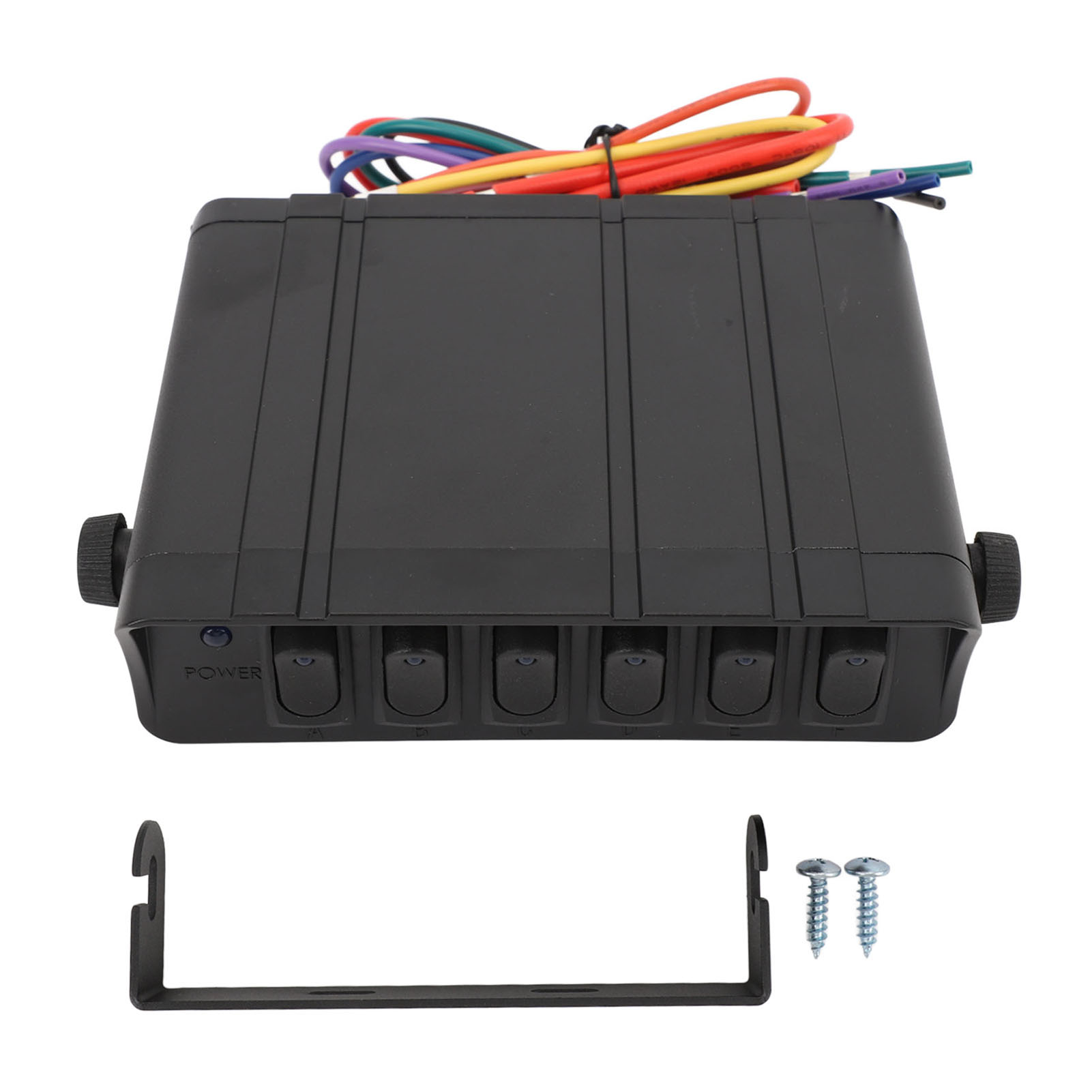 Toivize Spst 40a 12-24v Blaues Wasserdichtes Aluminium-gehäuse Mit 6 Schaltern Für Auto, Boot, Wohnmobil