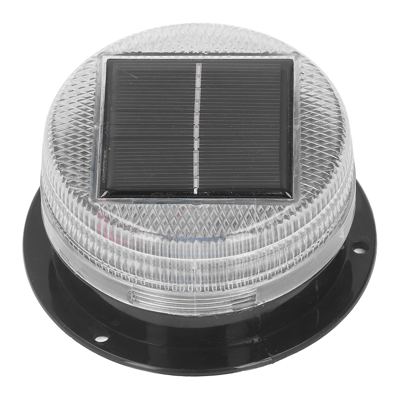 Tragbare, Solarbetriebene Blinkleuchte Mit 6 Rot/blauen Leds, Wasserdicht Nach Ip65, Für Straßenbau Und Temporäre Signalisierung