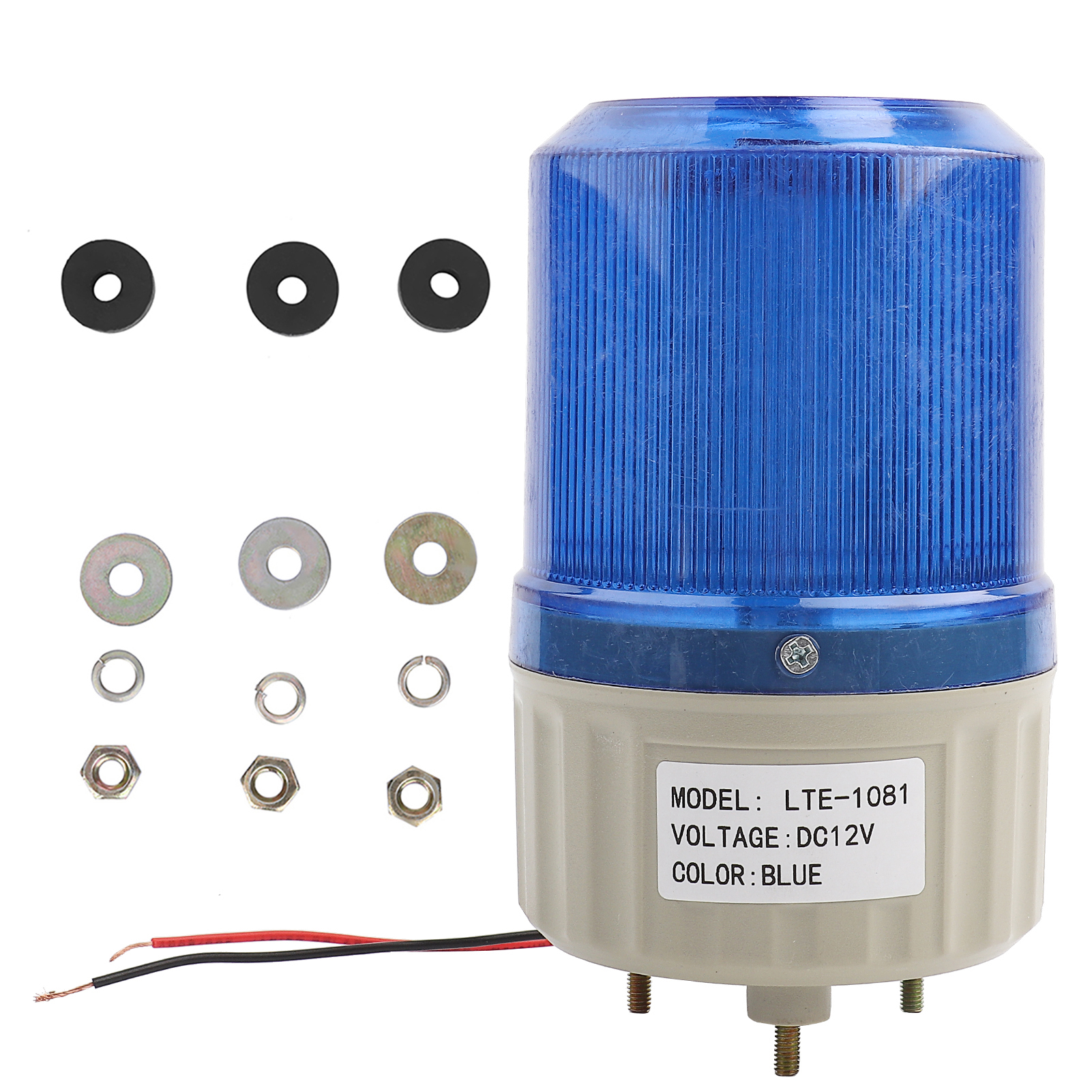 Toivize Lte-1081 Drehbare Led-leuchte, Blau, 12 V 5 W, Robust, Pc+abs, Kompakt, 8,5 X 15,5 Cm