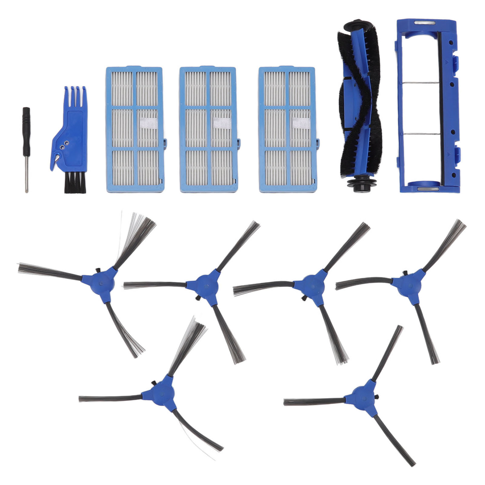 Ersatzteilset Für Den Bagotte Bg600 Saugroboter Mit Zentralbürste, 6 Seitenbürsten Und 3 Hepa-filtern