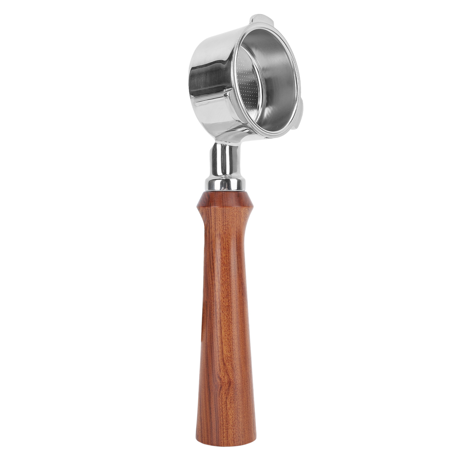 Bodenloser Filterhalter 51 Mm Edelstahl Holzgriff 3 Ohren Kompatibel Mit Donlim Petrus Professional Espresso Extraktion
