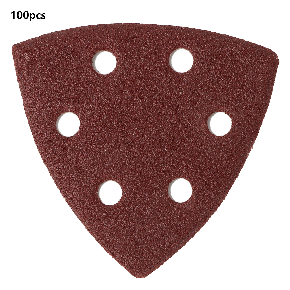 Dreieckige Schleifscheibe 90x90x90 Mm, Körnung 60, Aluminiumoxid, 100 Stück, Für 6-loch-schleifgerät, Heimwerkerbedarf