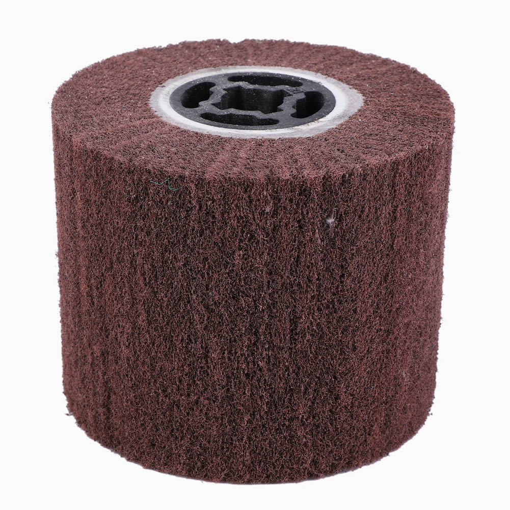 Nylon-polierscheibe, Körnung 240, Ø 120 Mm Für Edelstahl – 100 Mm Dick, 19 Mm Bohrung, Professionelle Kratzfeste Oberfläche