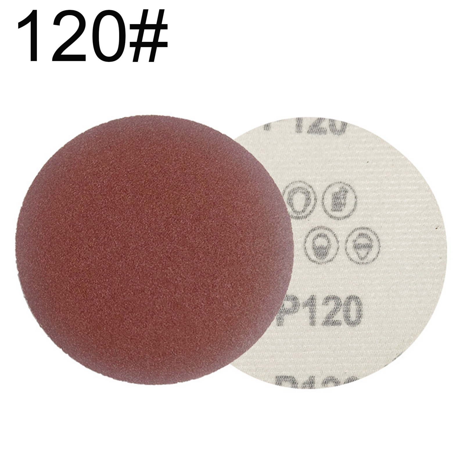 Toivize 125 Mm Selbstklebende Schleifscheiben, Körnung 120, Aluminiumoxid, 100er-packung Für Schleifmaschinen