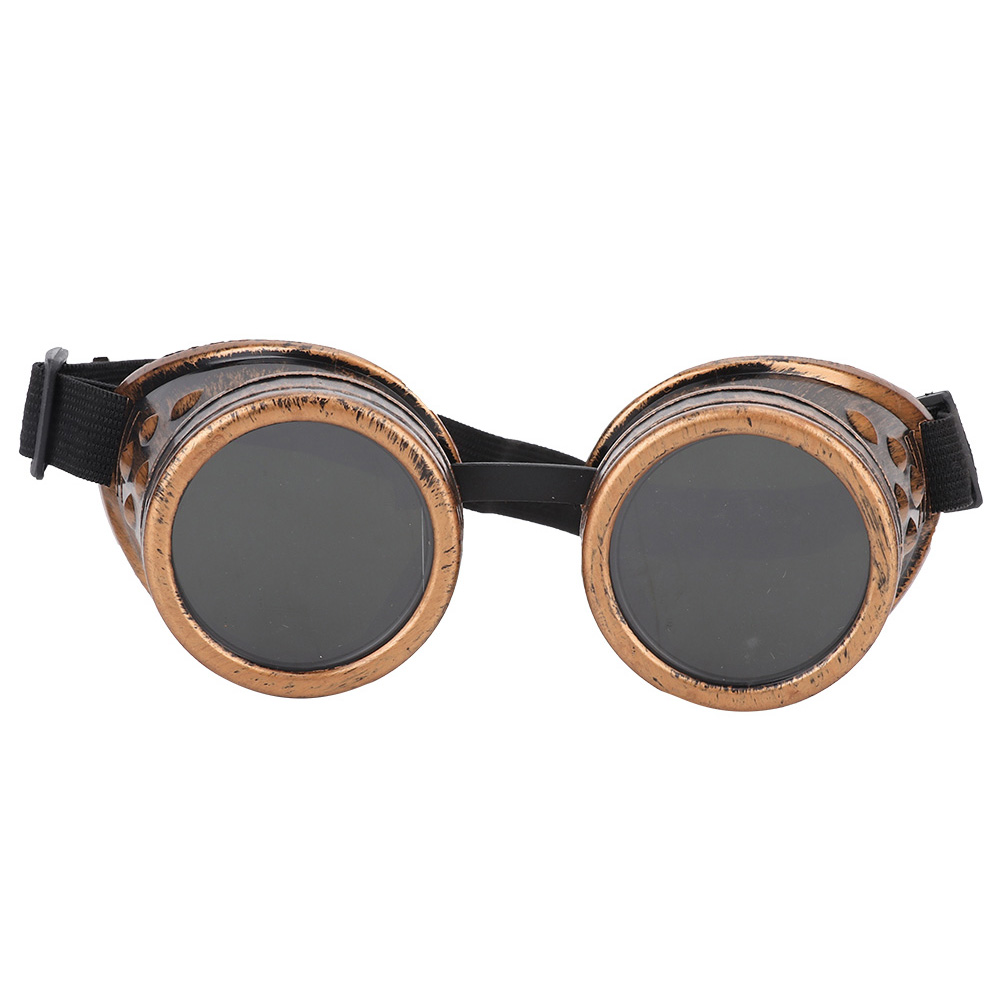 Retro-steampunk-brille, Abs, Austauschbare Gläser, Vintage-bronze, Schutz Im Industriestil Für Partys, Cosplay, Auffälliger Look