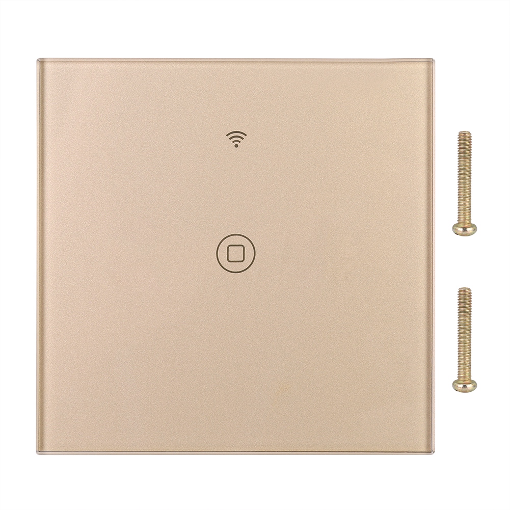 Intelligenter Wlan-touch-schalter, 1-wege, Hohe Leistung, 100–240 V, Gehärtetes Glas, Led, Alexa-sprachsteuerung, Google Assistant