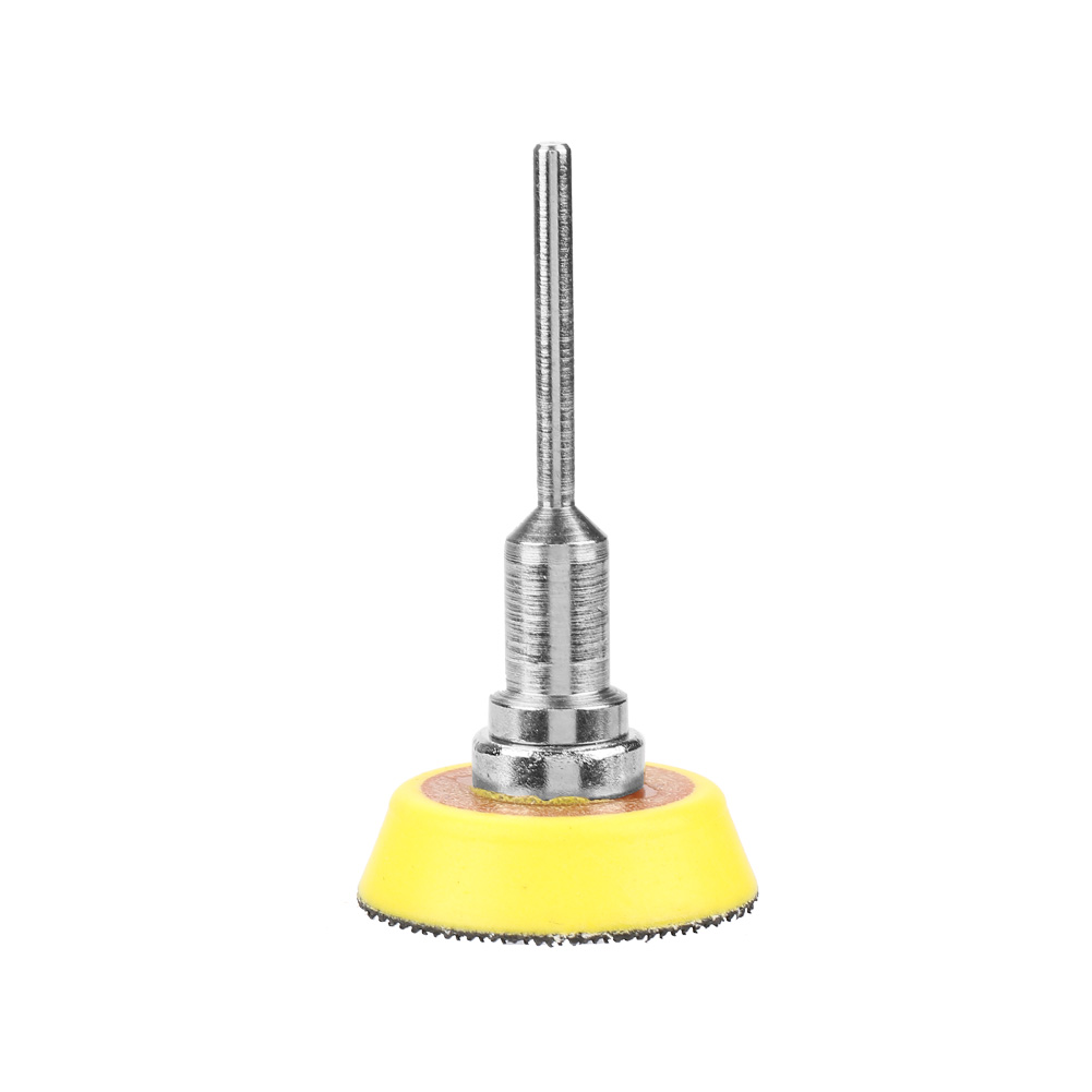 Selbstklebende Pneumatische Schleifscheibe Nr. 01, 3 Cm Durchmesser, 3 Mm Schaft, Polyurethan, Zum Polieren Und Für Präzises Finishing Von Metallen