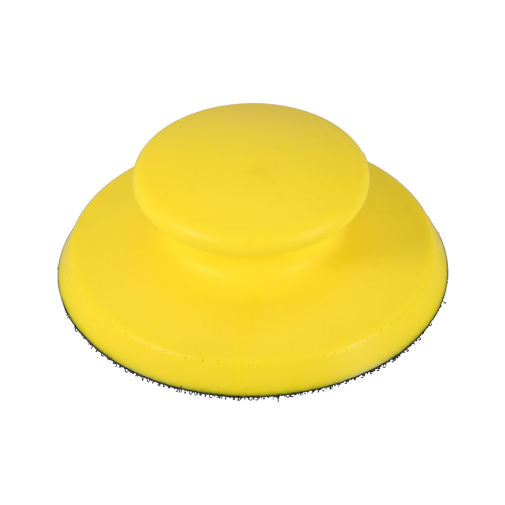 Toivize 125 Mm (5 Zoll) Gelber Pu-schaum-handschleifklotz Mit Rutschfestem Klettverschluss, Leicht Und Staubfrei Für Heimwerkerarbeiten